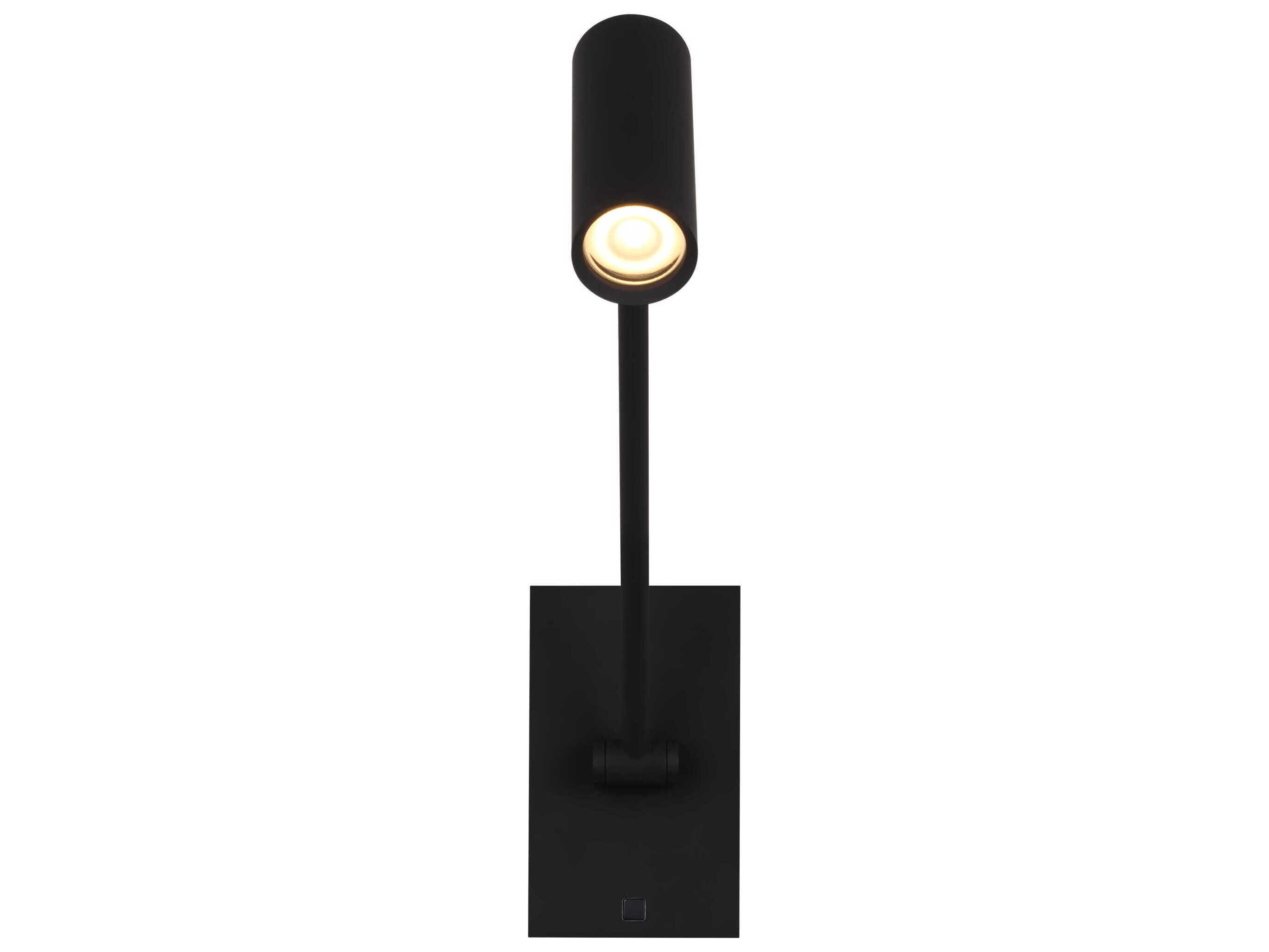 Visual Comfort Modern Ponte 1-Light Nightshade Black Swing Wall Sconce