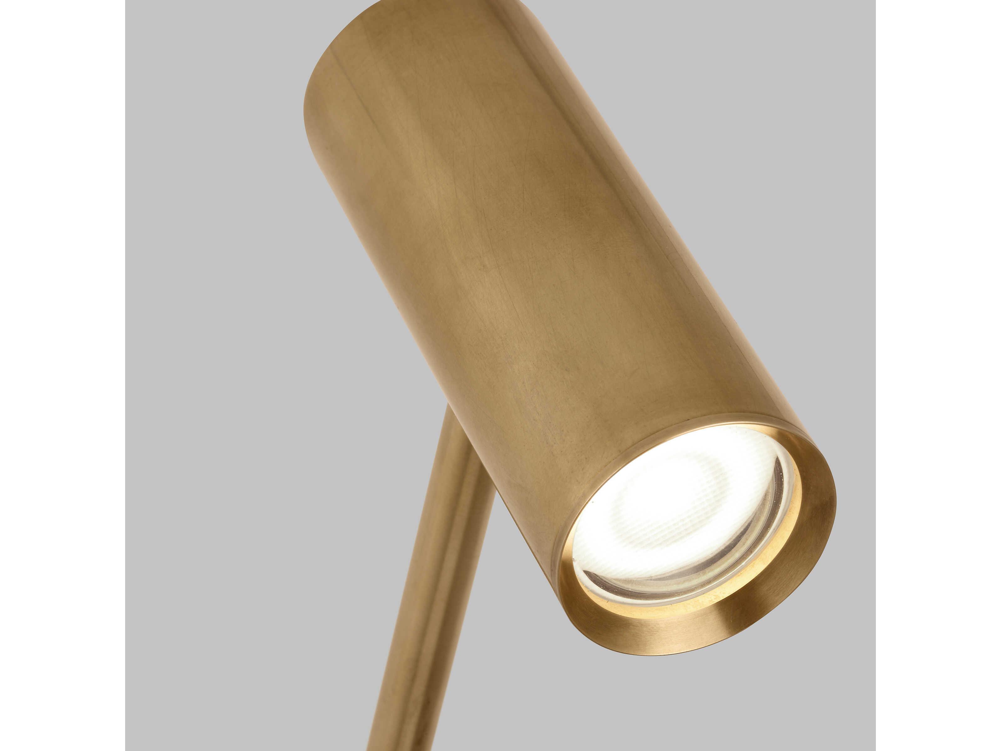 Visual Comfort Modern Ponte 1-Light Hand Rubbed Antique Brass Swing Wall Sconce