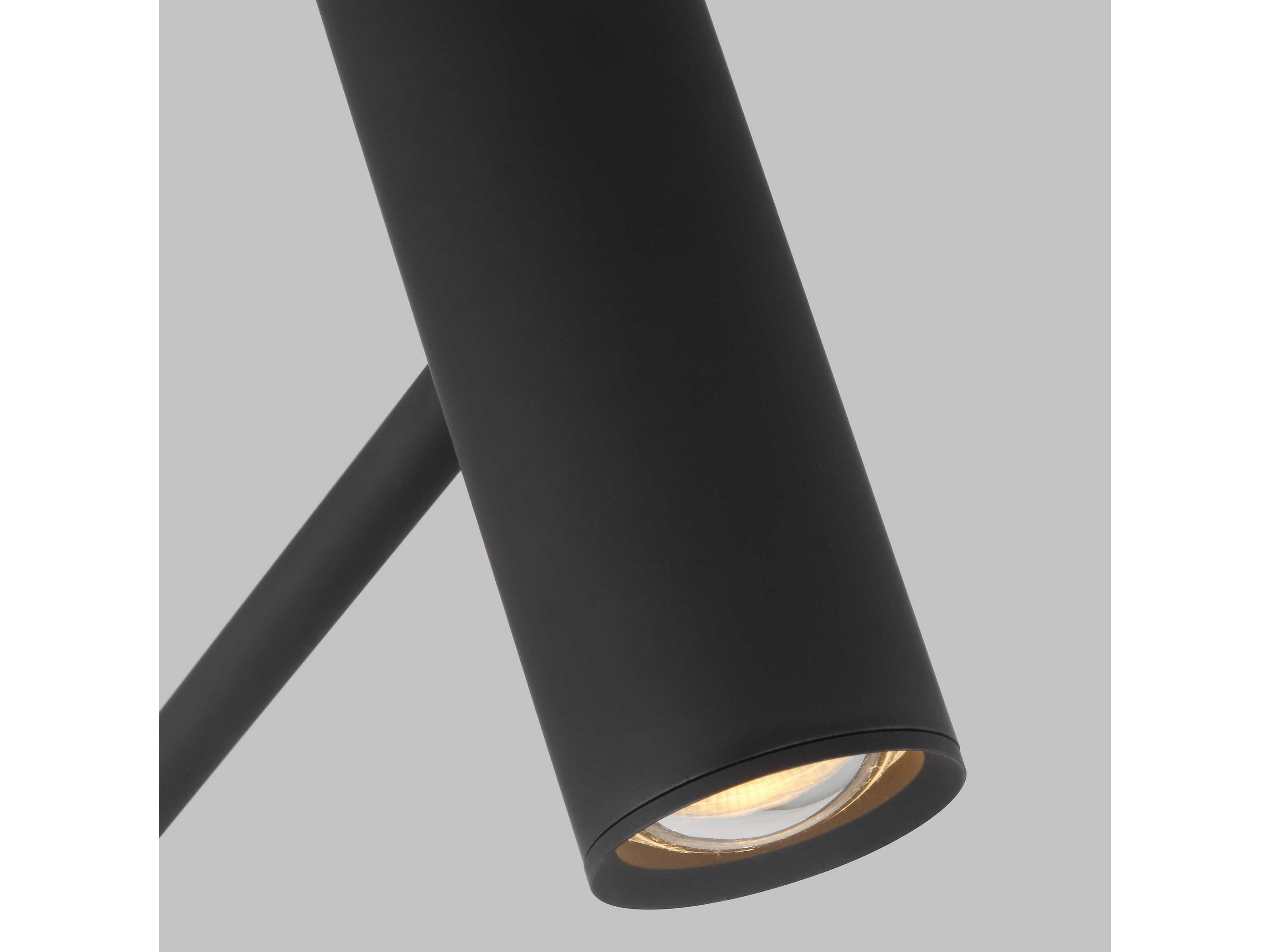 Visual Comfort Modern Ponte 1-Light Nightshade Black Swing Wall Sconce