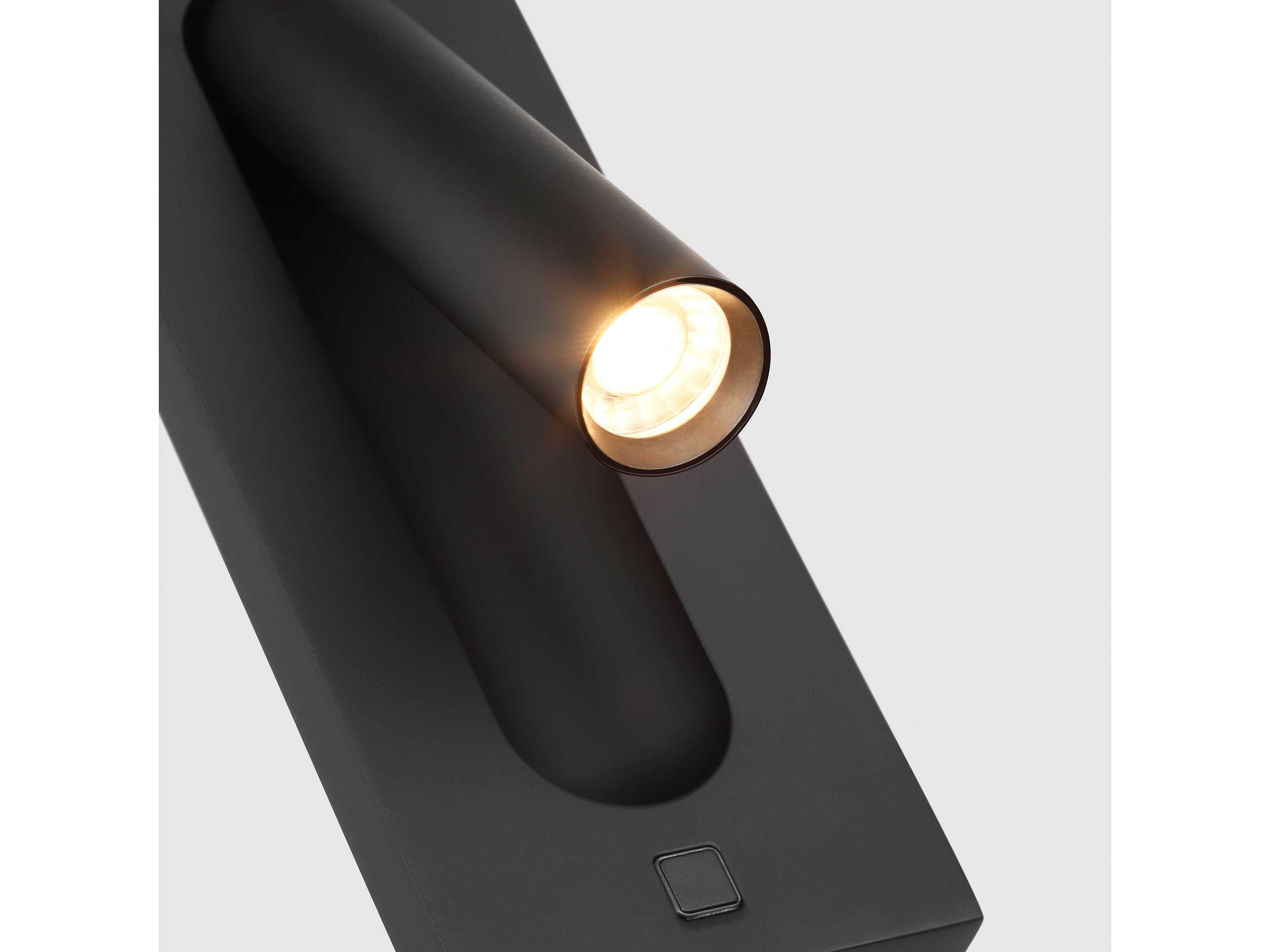 Visual Comfort Modern Ponte 1-Light Nightshade Black Wall Sconce