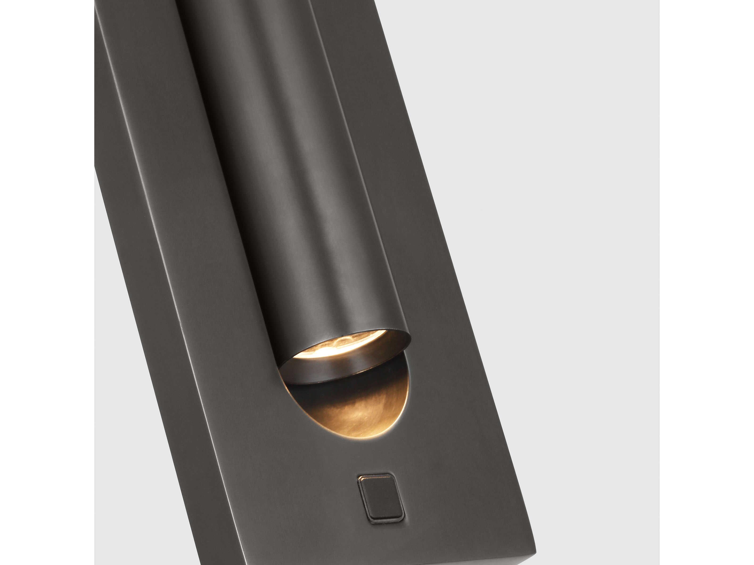 Visual Comfort Modern Ponte 1-Light Bronze Wall Sconce