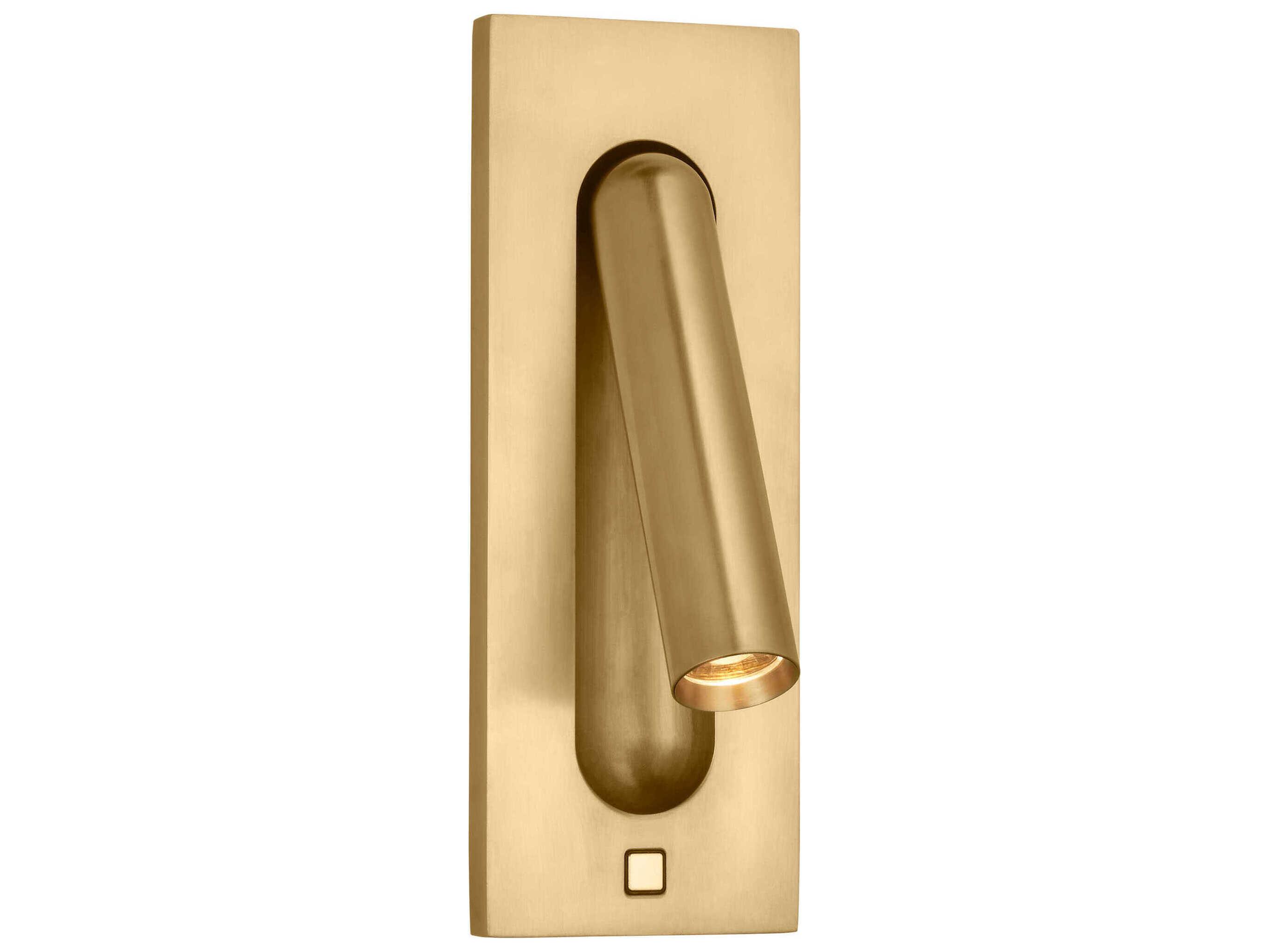 Visual Comfort Modern Ponte 1-Light Hand Rubbed Antique Brass Wall Sconce