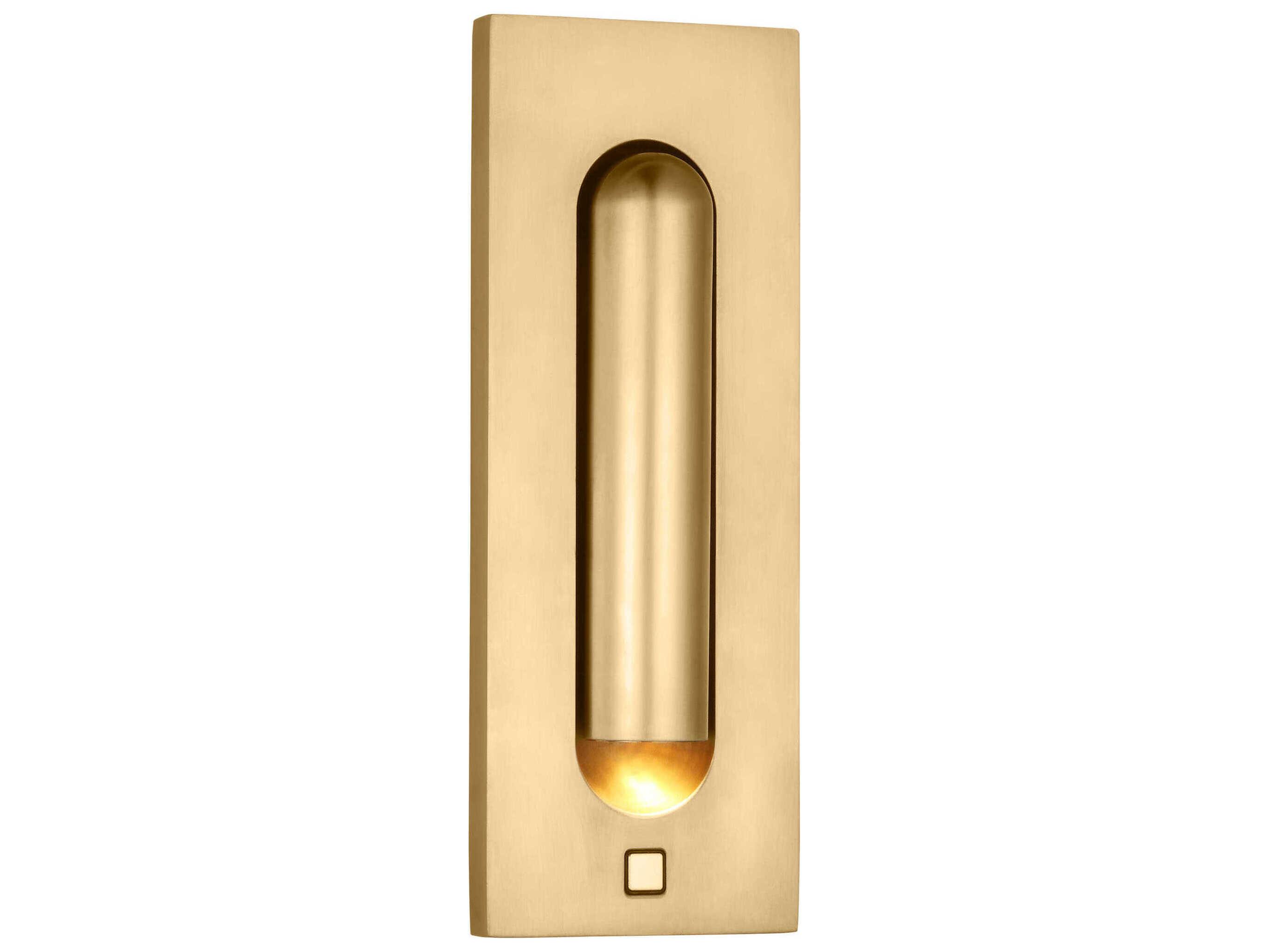 Visual Comfort Modern Ponte 1-Light Hand Rubbed Antique Brass Wall Sconce