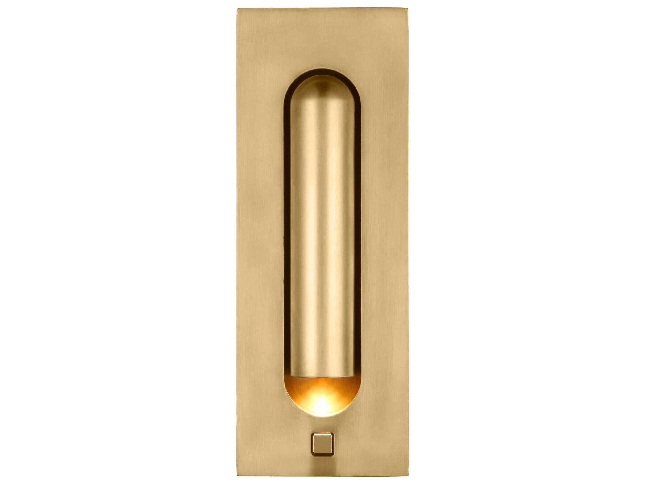 Visual Comfort Modern Ponte 1-Light Hand Rubbed Antique Brass Wall Sconce