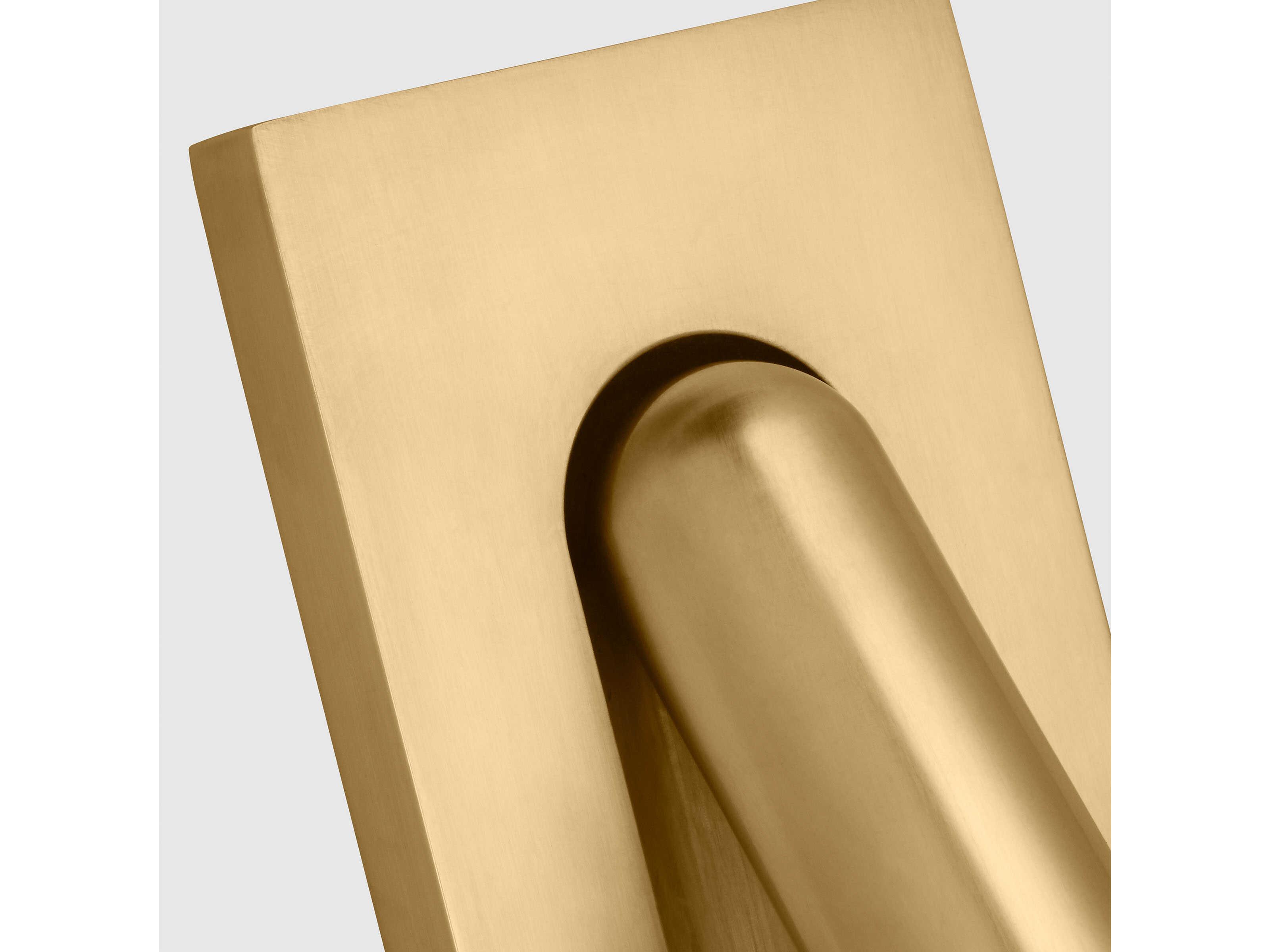 Visual Comfort Modern Ponte 1-Light Hand Rubbed Antique Brass Wall Sconce