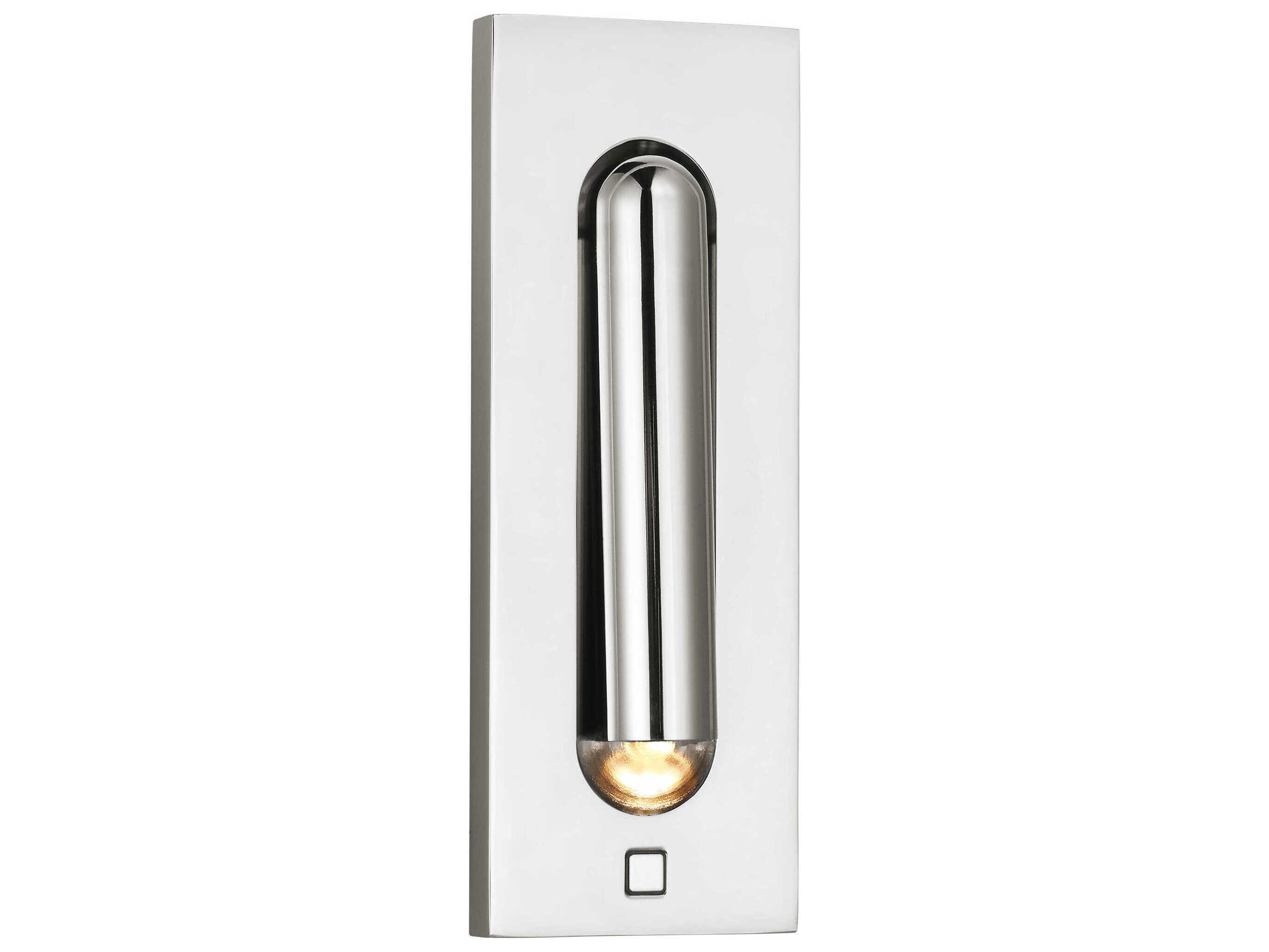 Visual Comfort Modern Ponte 1-Light Polished Nickel Wall Sconce