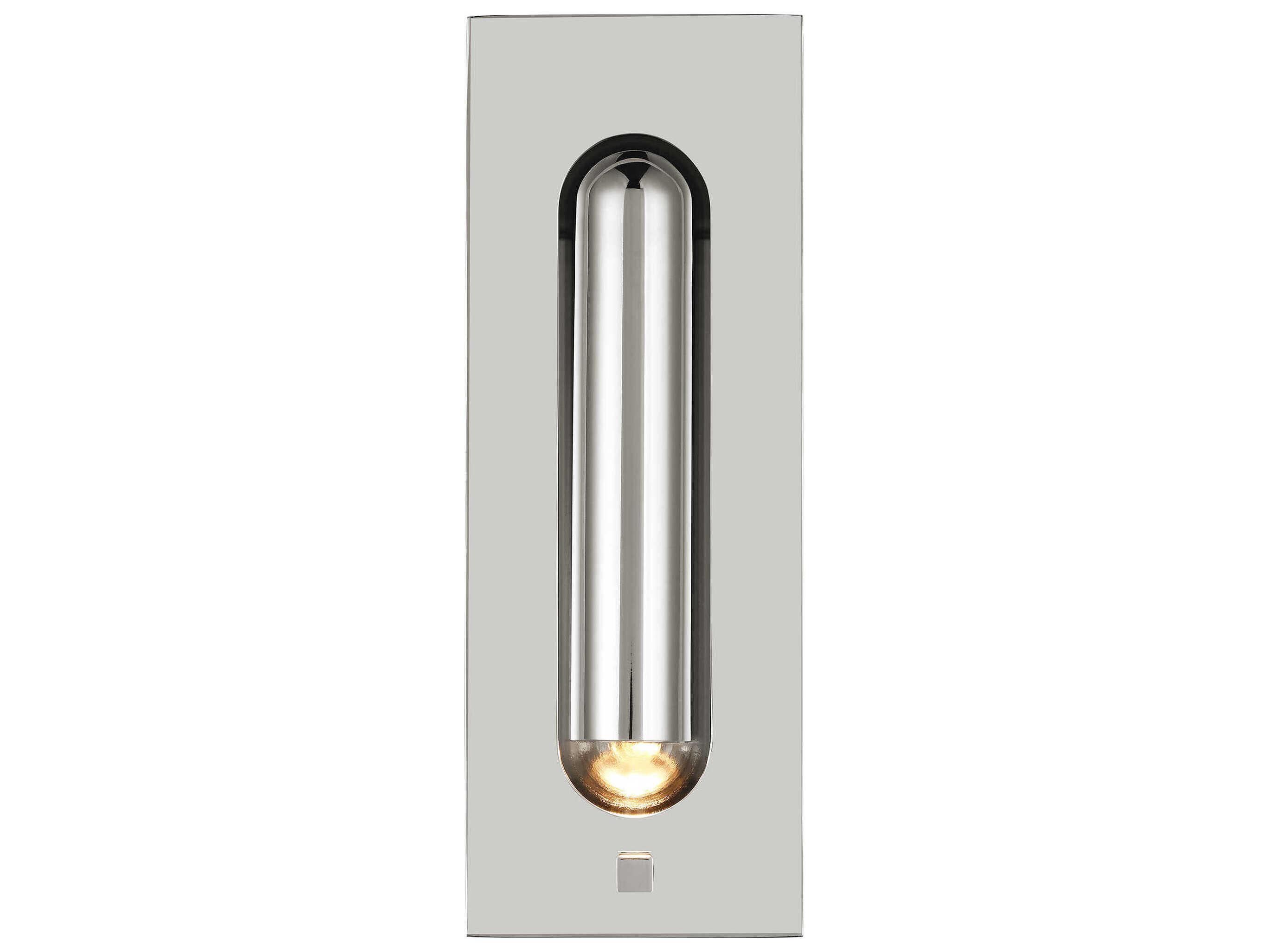 Visual Comfort Modern Ponte 1-Light Polished Nickel Wall Sconce