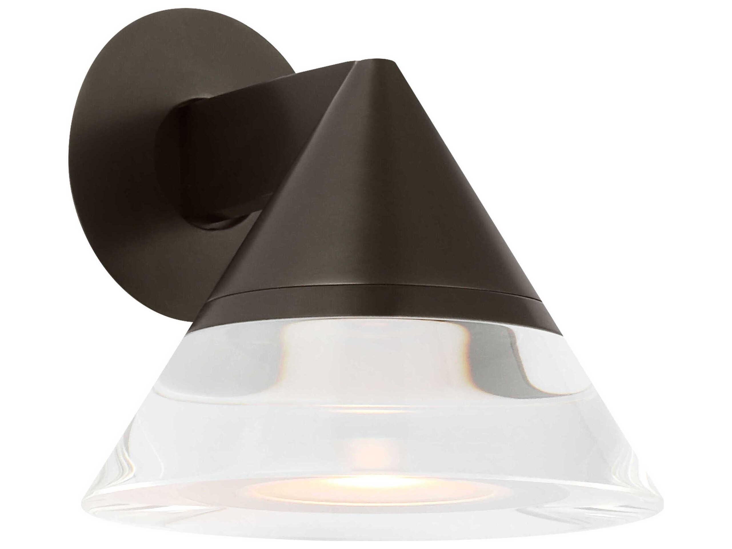 Visual Comfort Modern Midrand 1-Light Bronze Wall Sconce