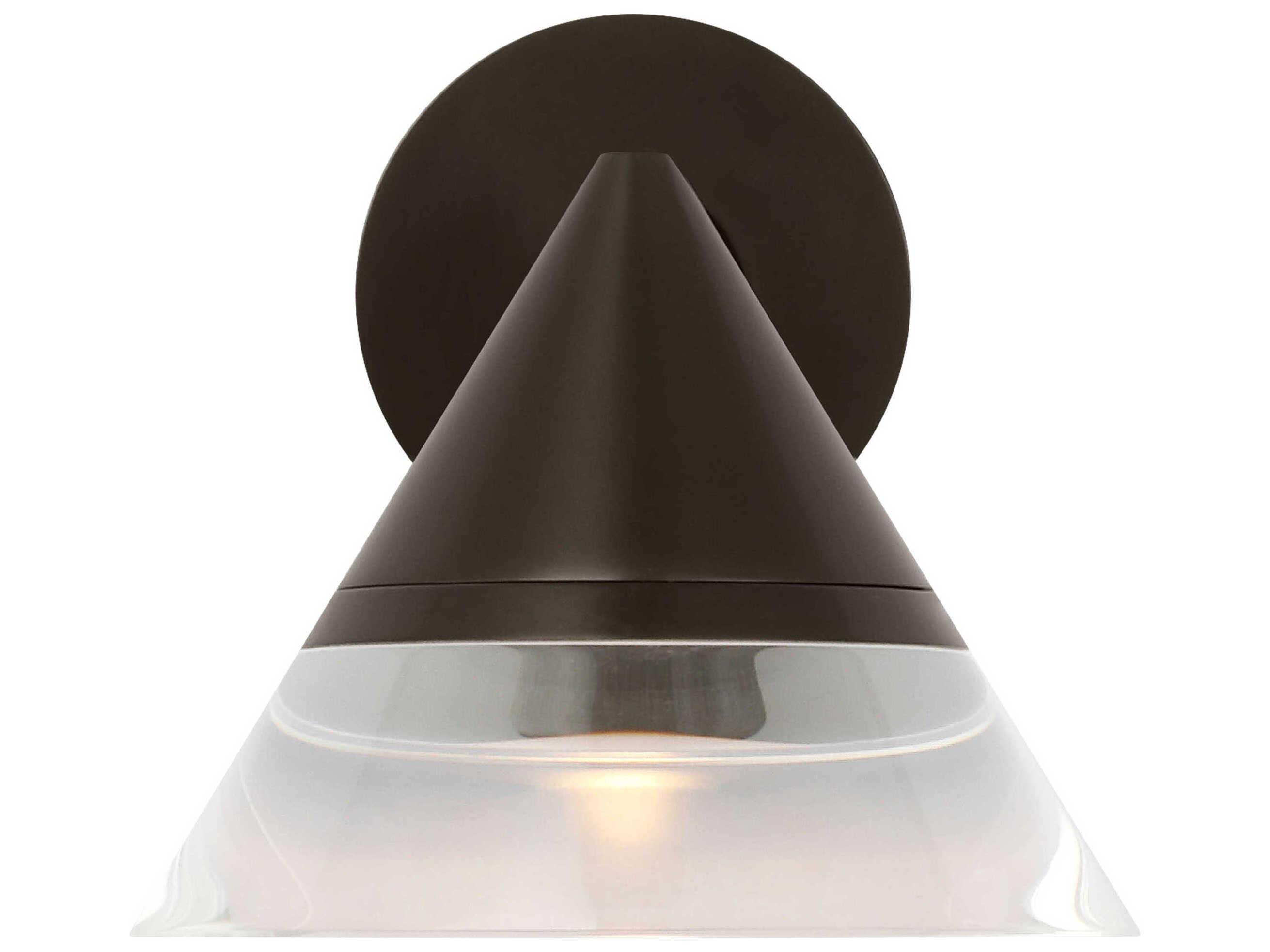 Visual Comfort Modern Midrand 1-Light Bronze Wall Sconce