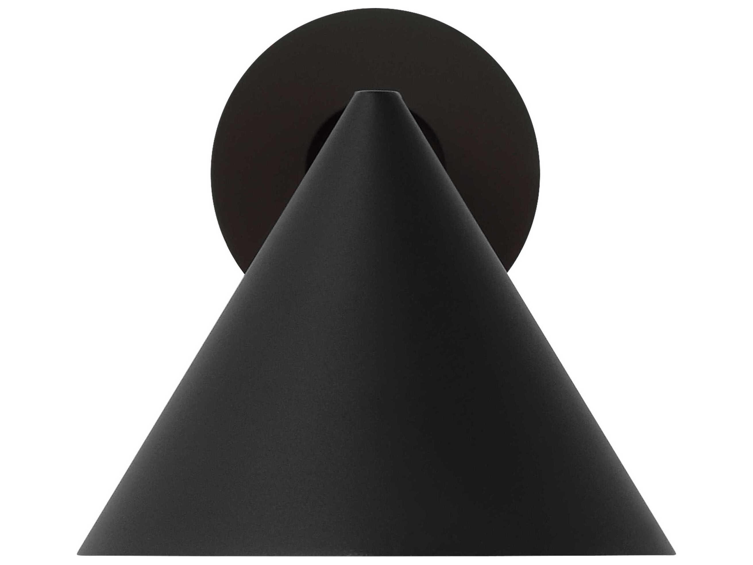 Visual Comfort Modern Midrand 1-Light Nightshade Black Wall Sconce