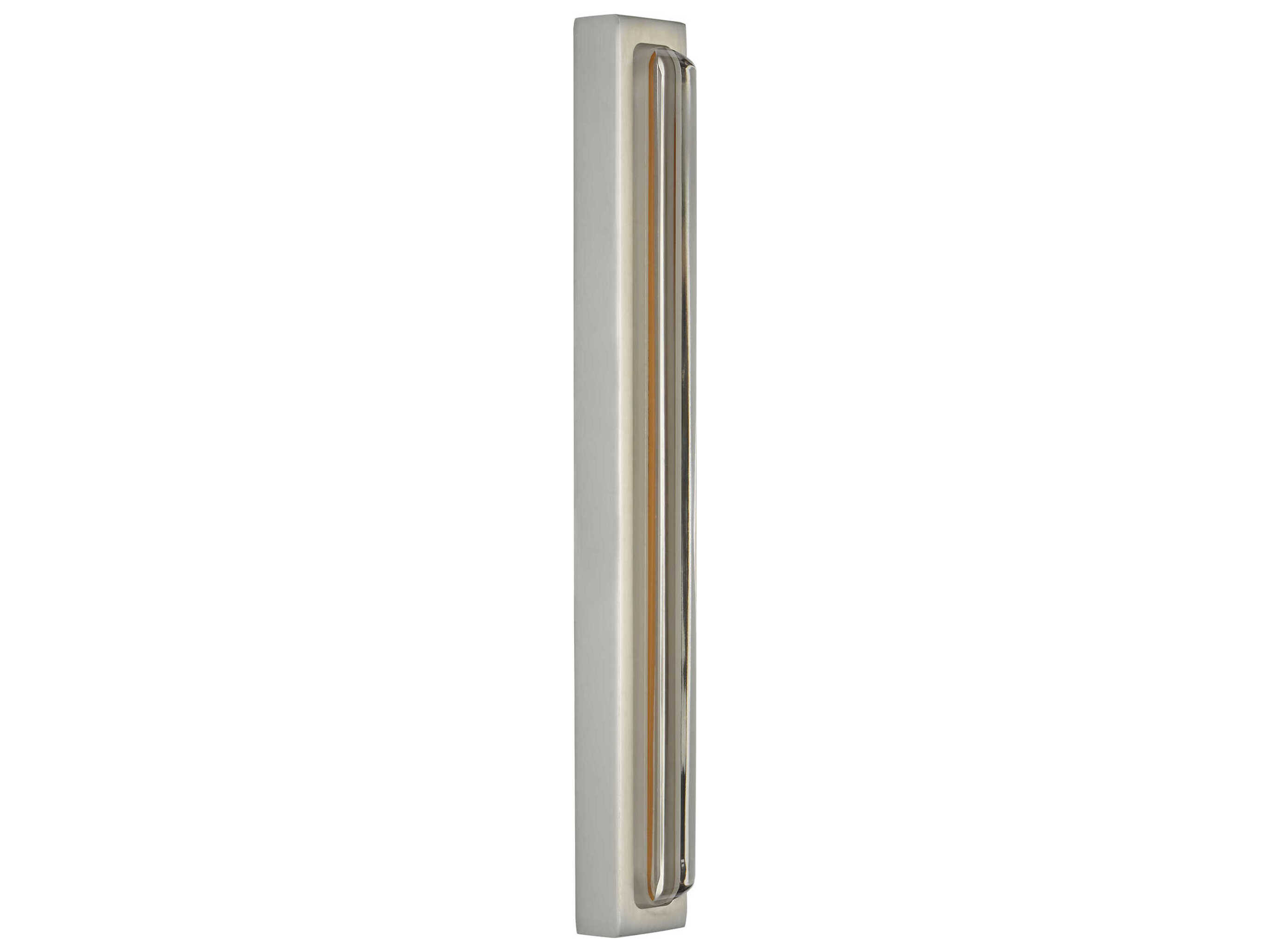 Visual Comfort Modern Bloccare 1-Light Satin Nickel Vanity Light