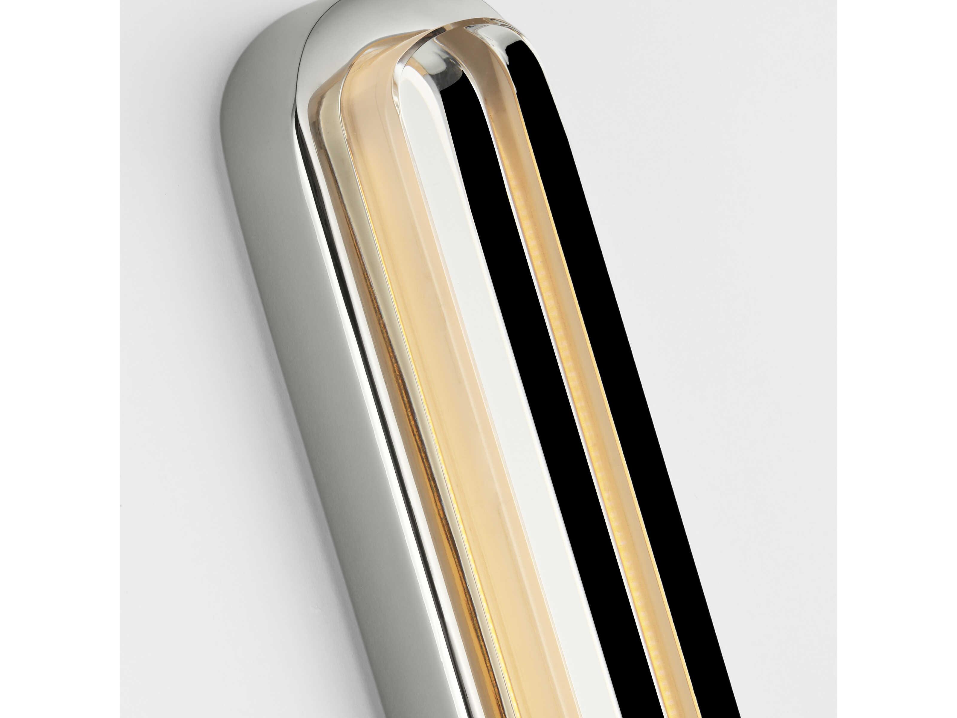 Visual Comfort Modern Emera 1-Light Polished Nickel Vanity Light