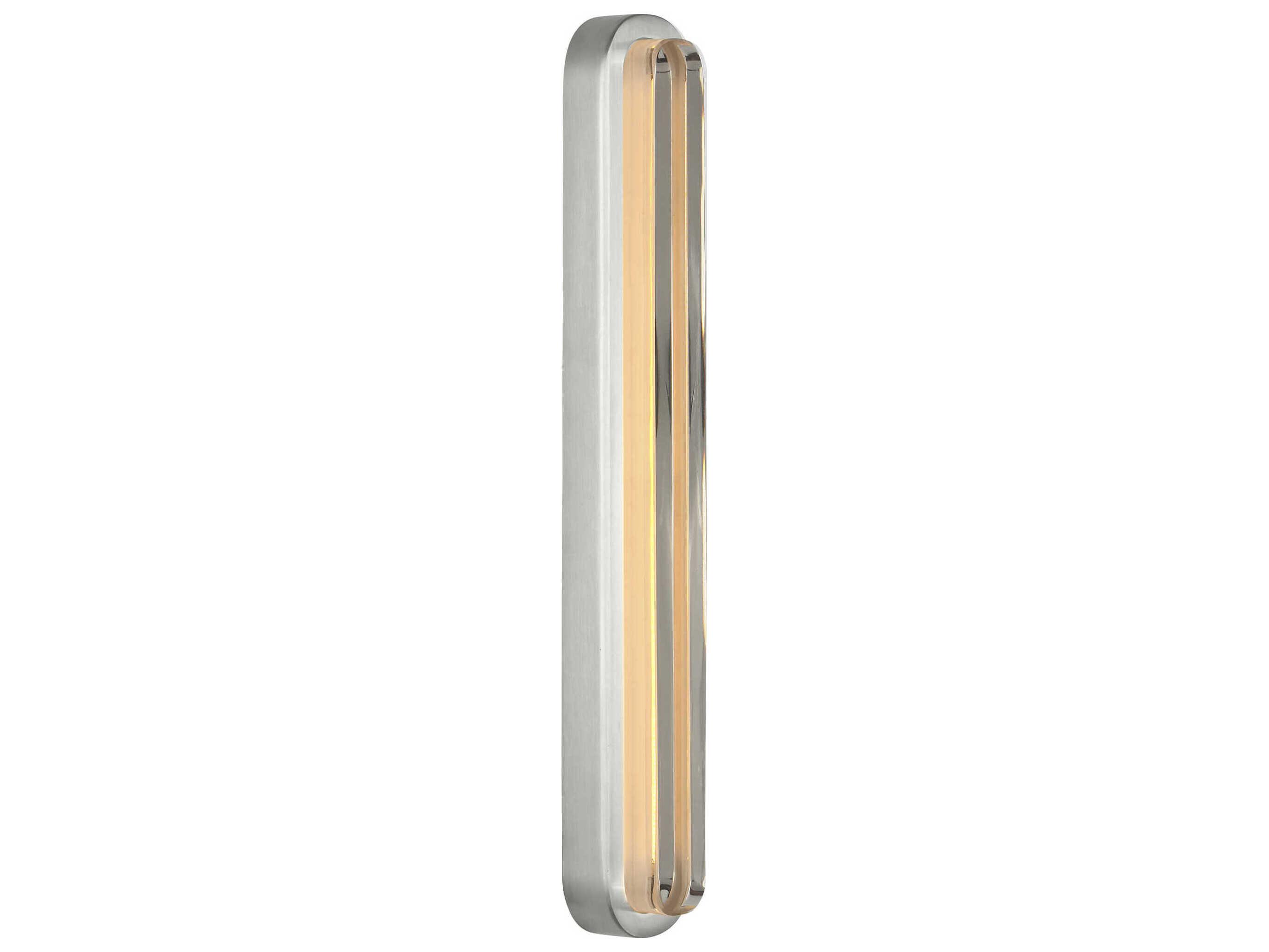Visual Comfort Modern Emera 1-Light Satin Nickel Vanity Light