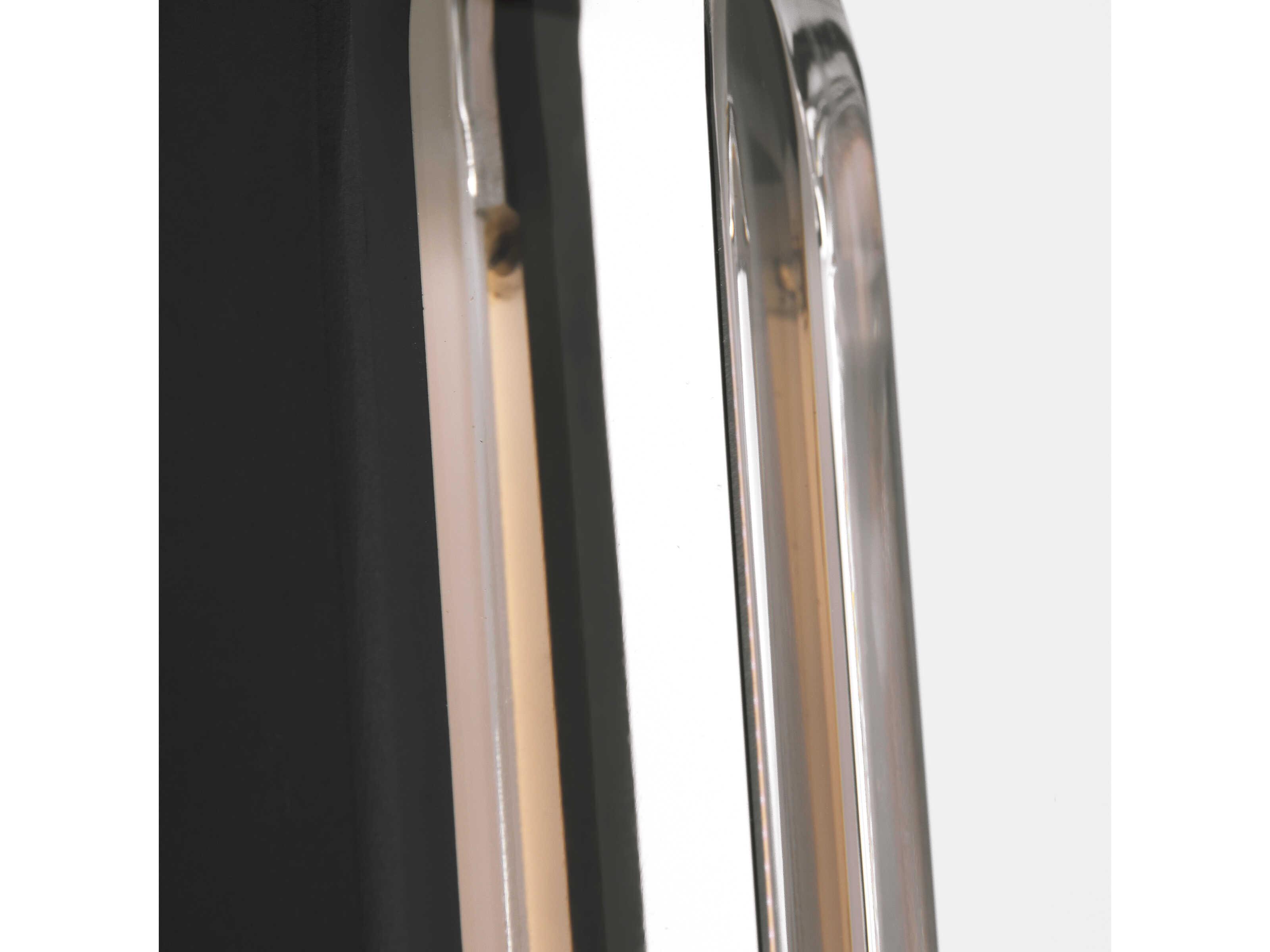 Visual Comfort Modern Emera 1-Light Nightshade Black Vanity Light