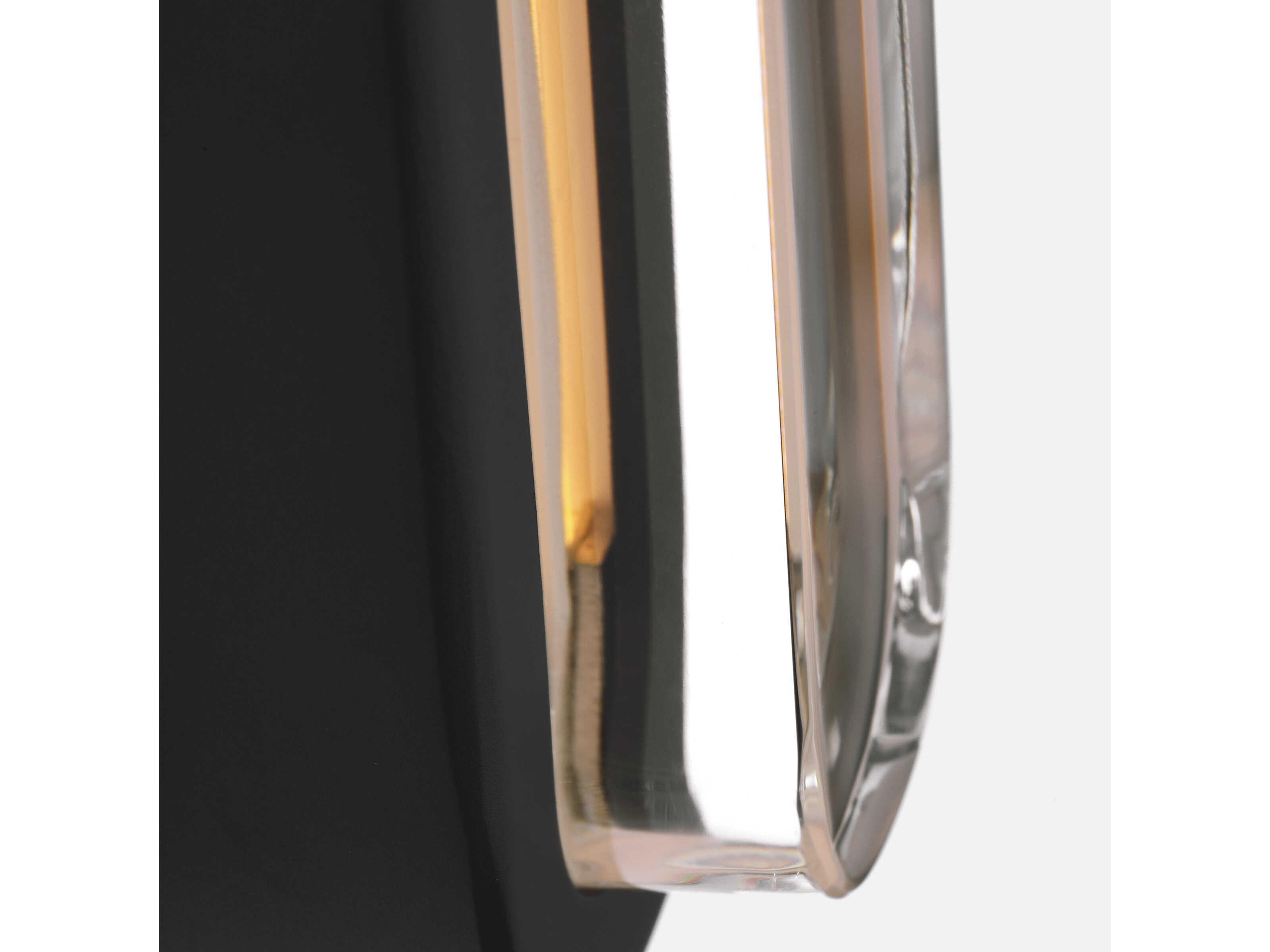 Visual Comfort Modern Emera 1-Light Nightshade Black Vanity Light