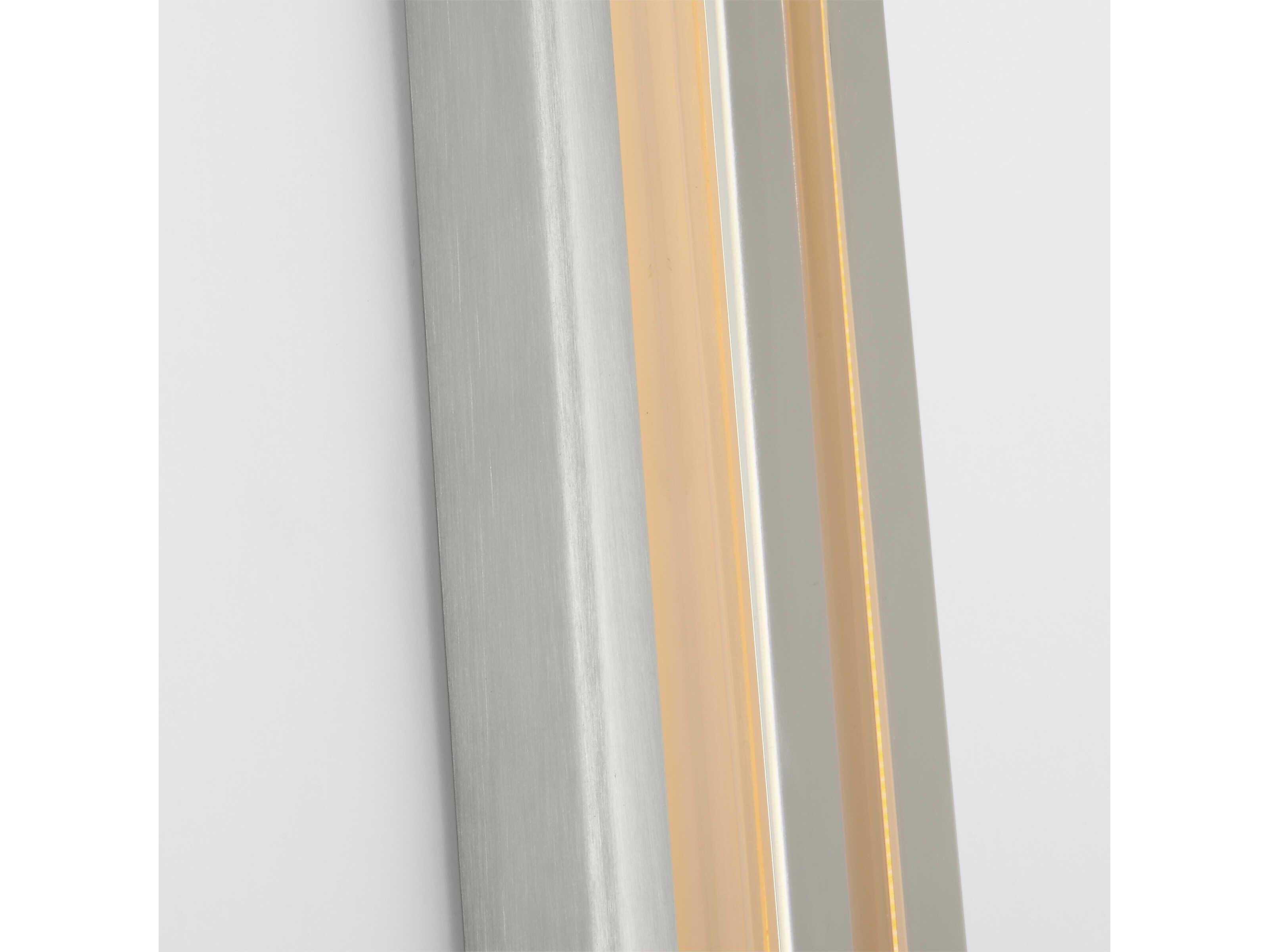 Visual Comfort Modern Emera 1-Light Satin Nickel Vanity Light