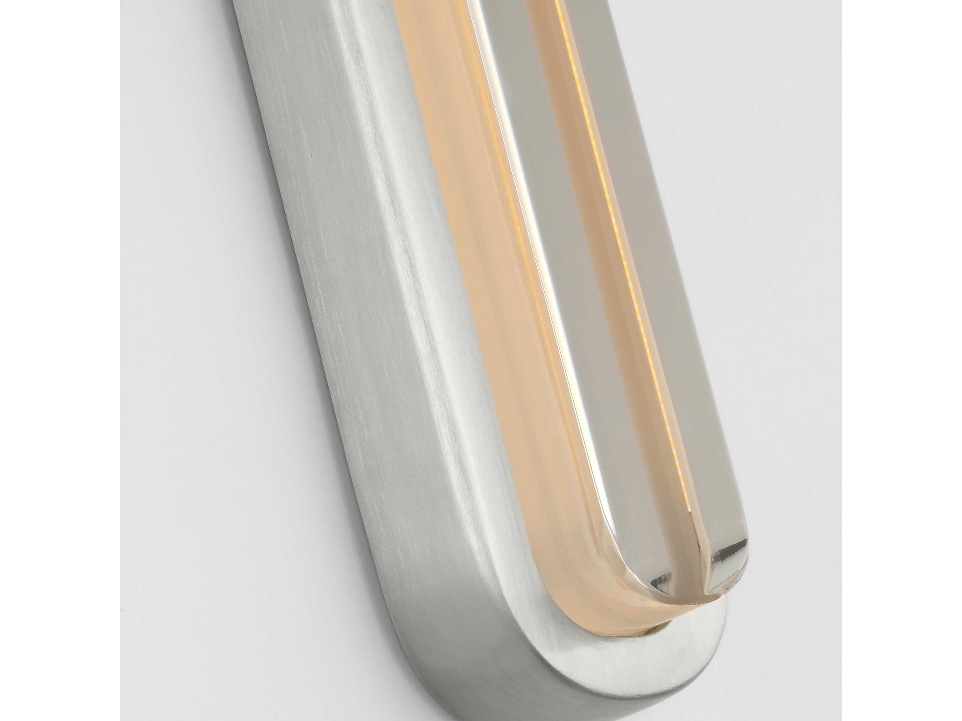 Visual Comfort Modern Emera 1-Light Satin Nickel Vanity Light