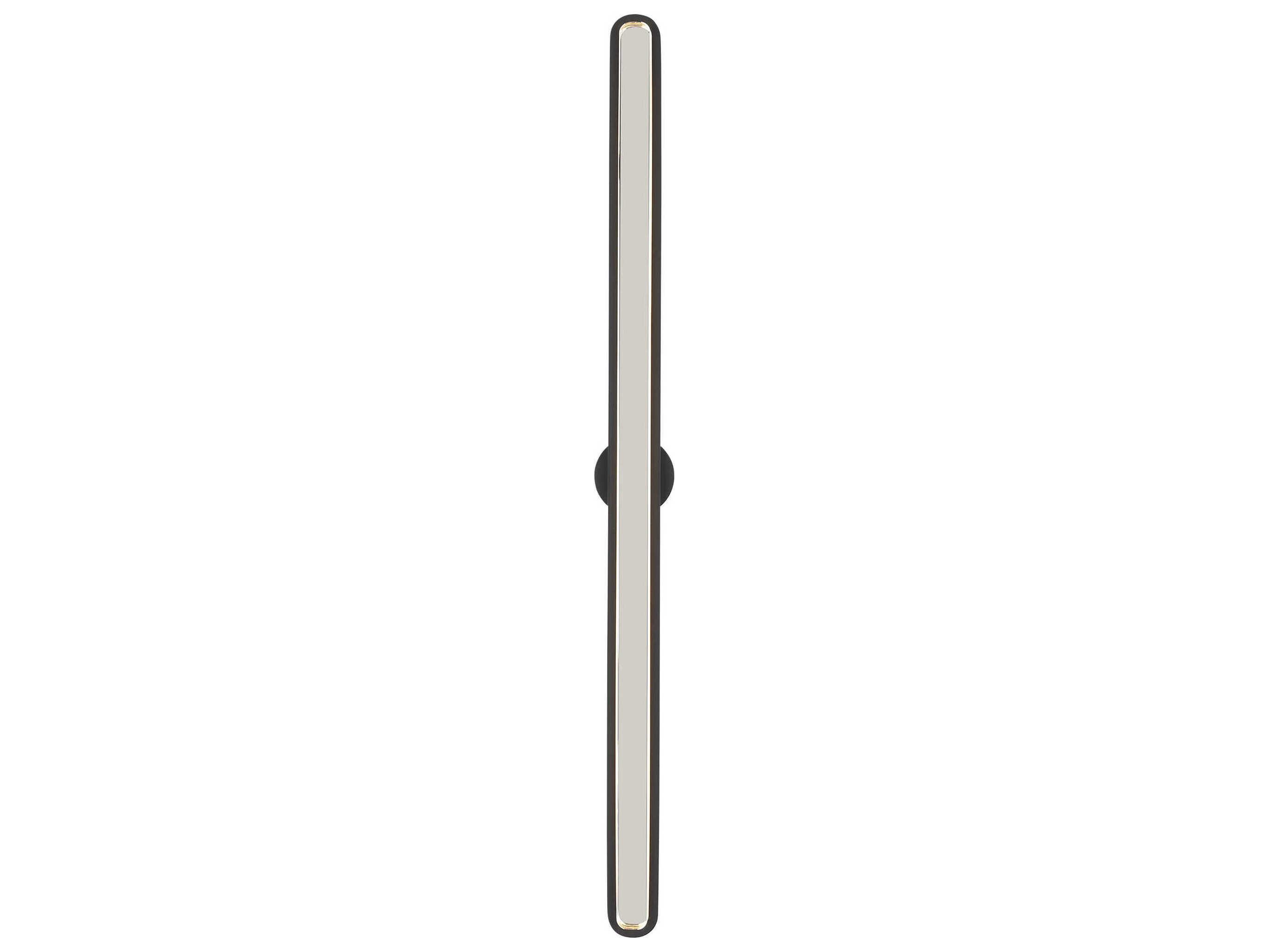 Visual Comfort Modern Emera 1-Light Nightshade Black Vanity Light