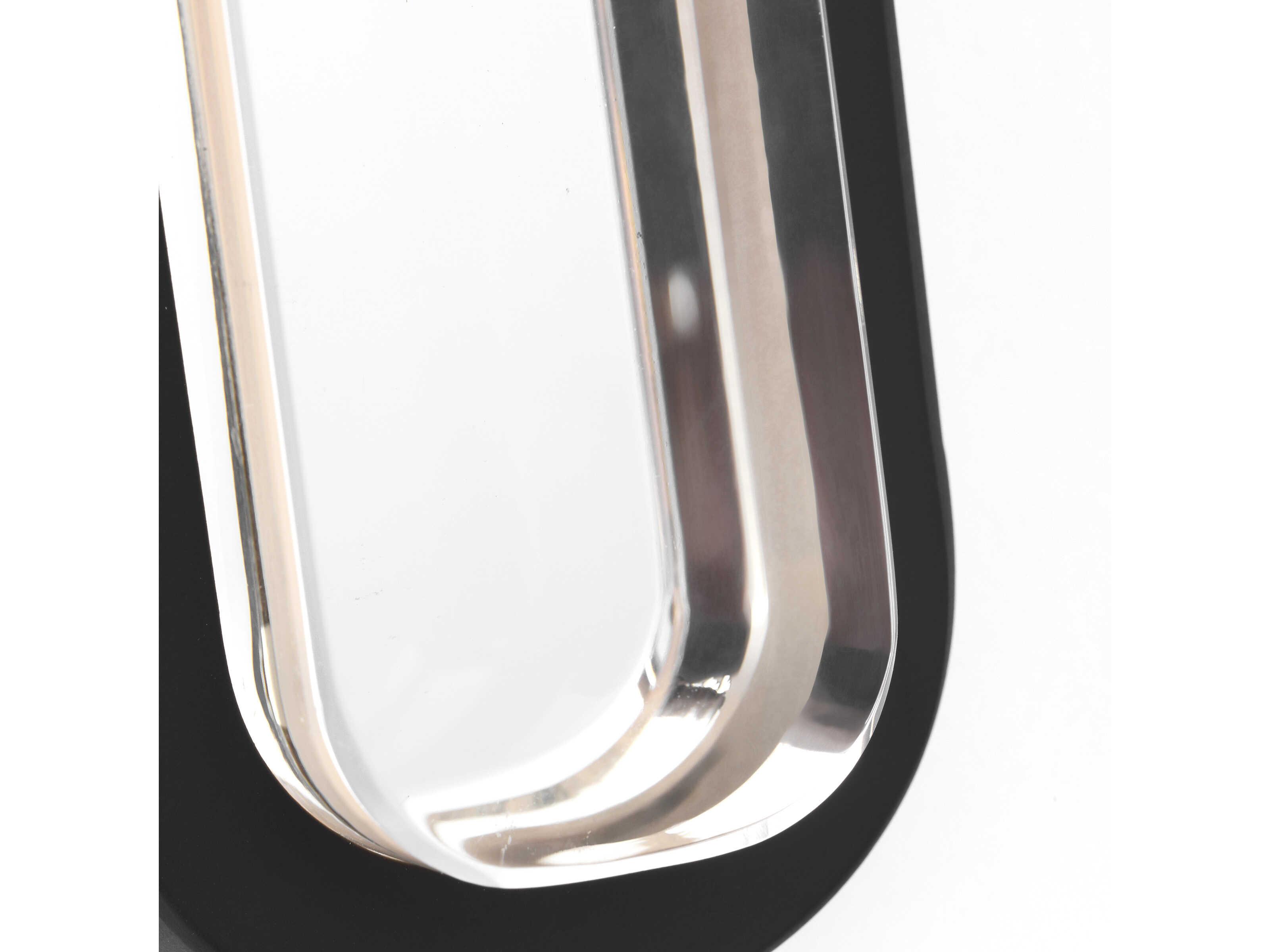 Visual Comfort Modern Emera 1-Light Nightshade Black Vanity Light