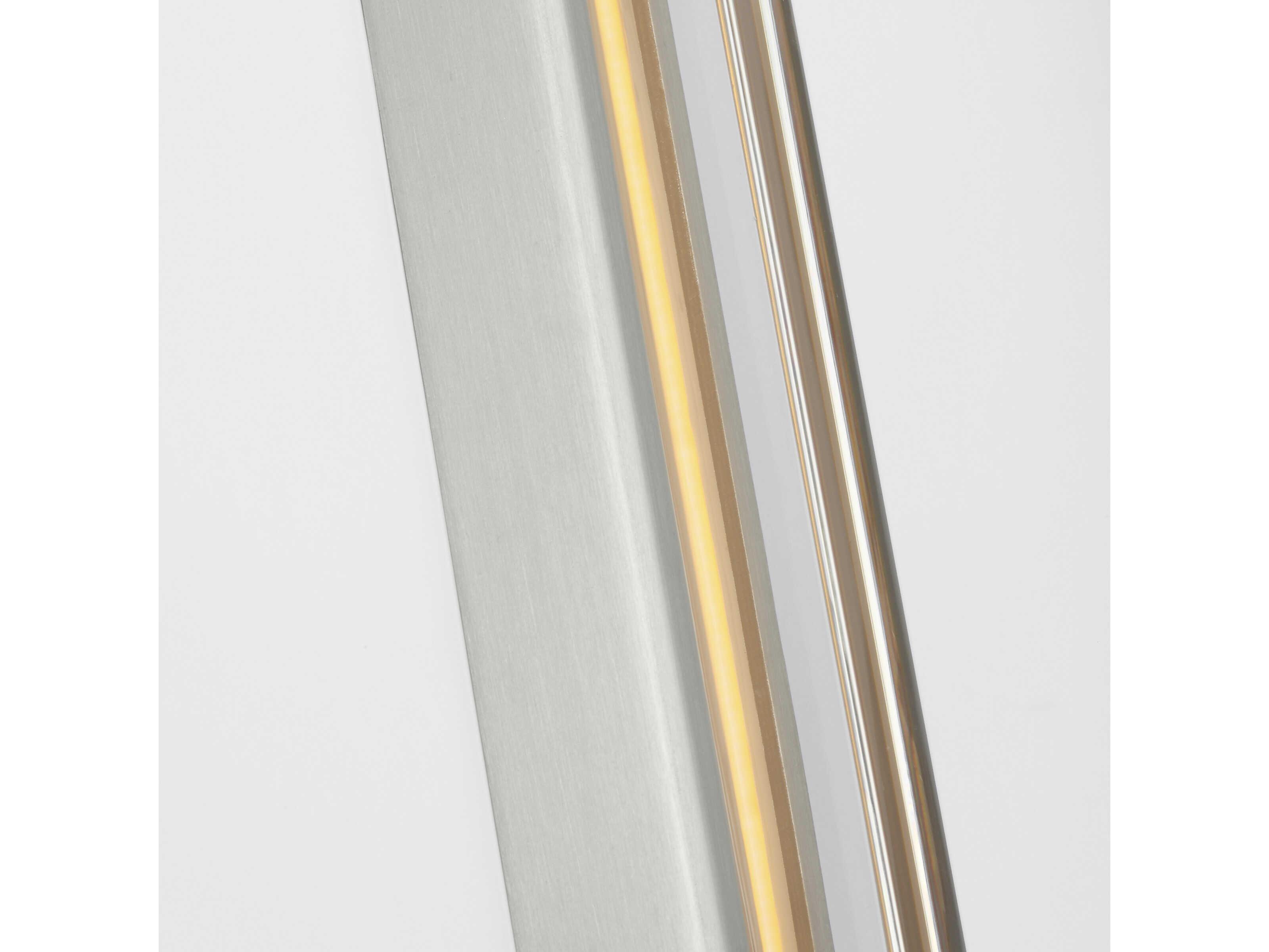 Visual Comfort Modern Emera 1-Light Satin Nickel Vanity Light