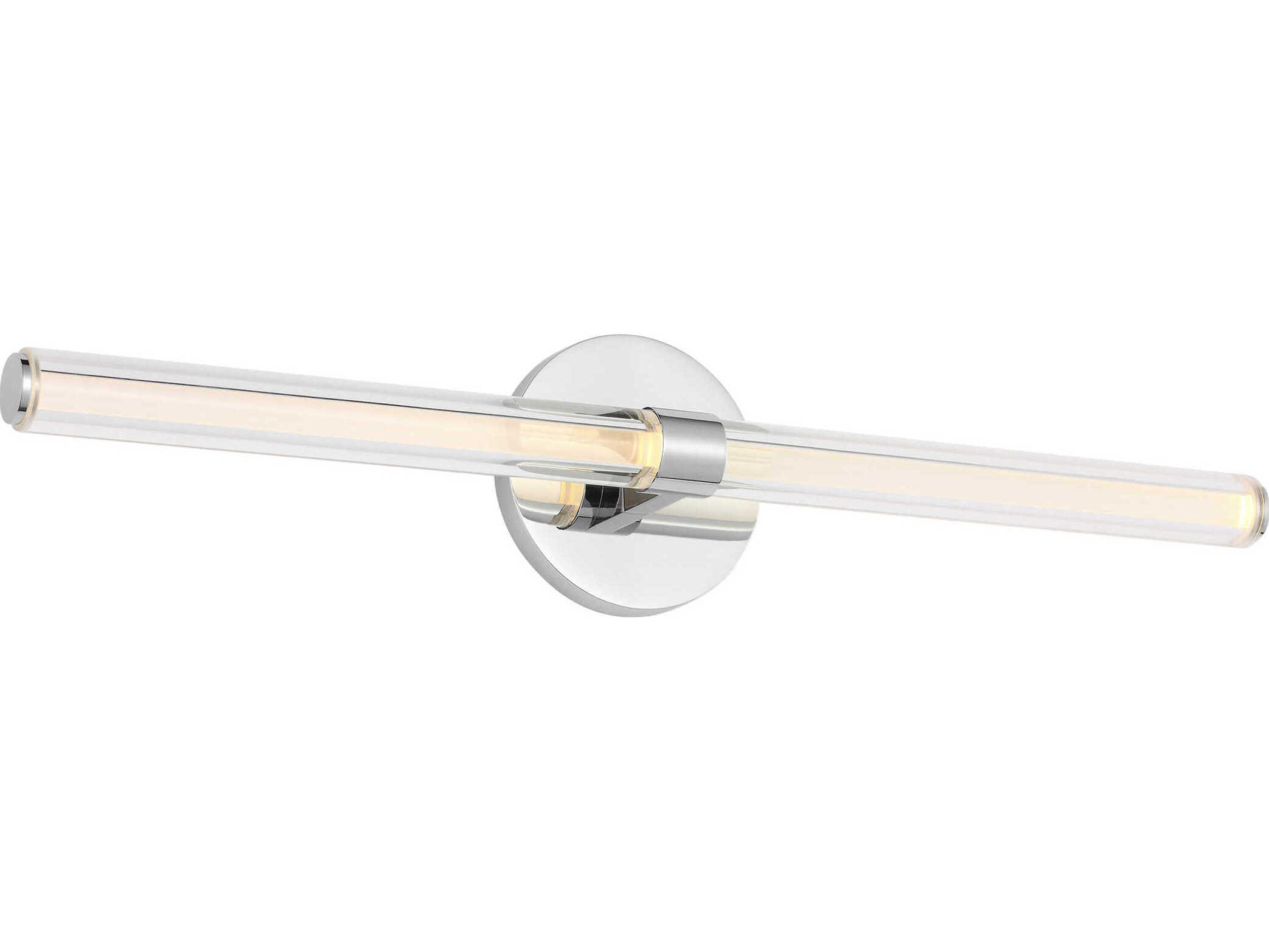 Visual Comfort Modern Reiya 1-Light Chrome Vanity Light