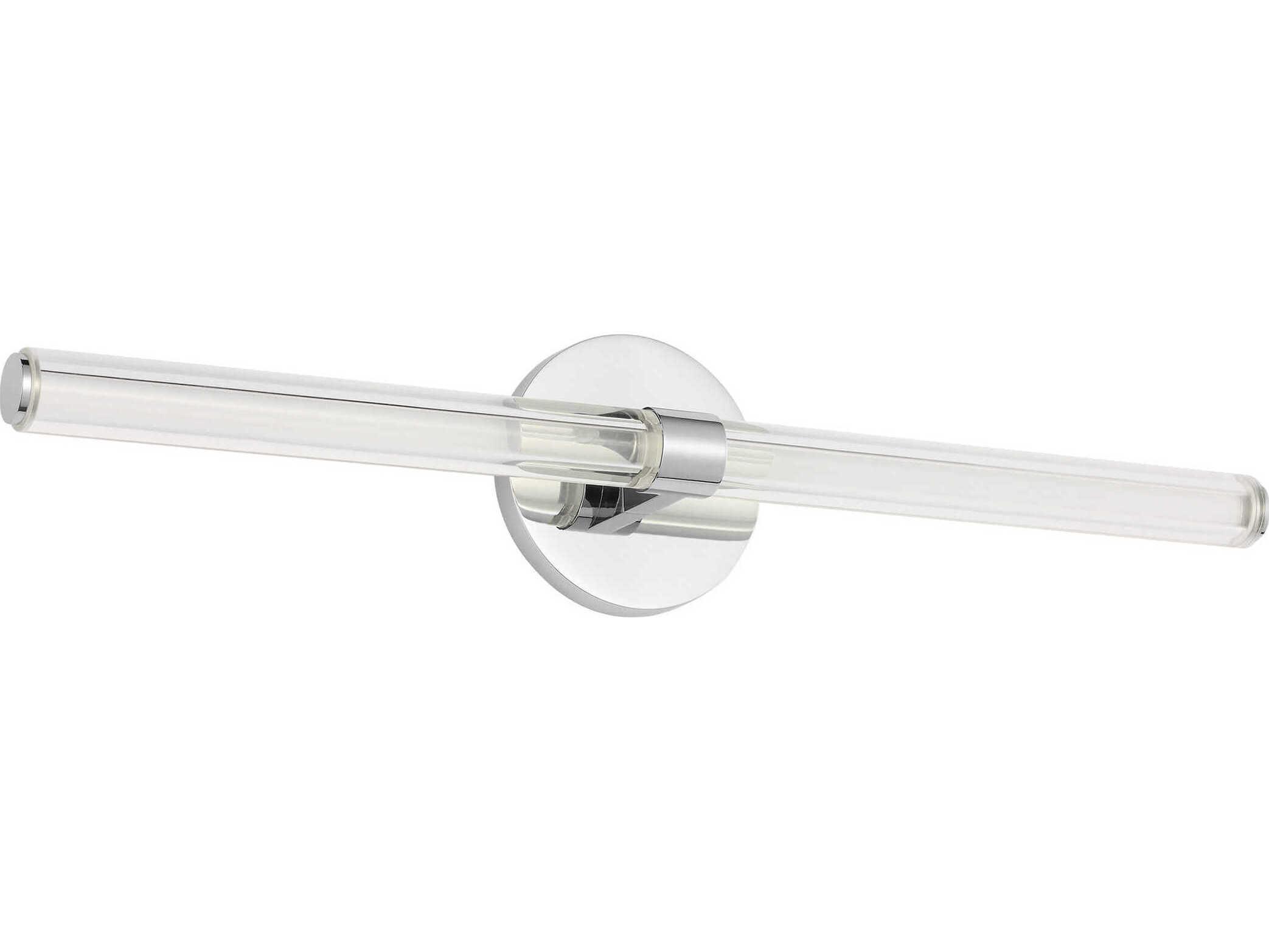 Visual Comfort Modern Reiya 1-Light Chrome Vanity Light