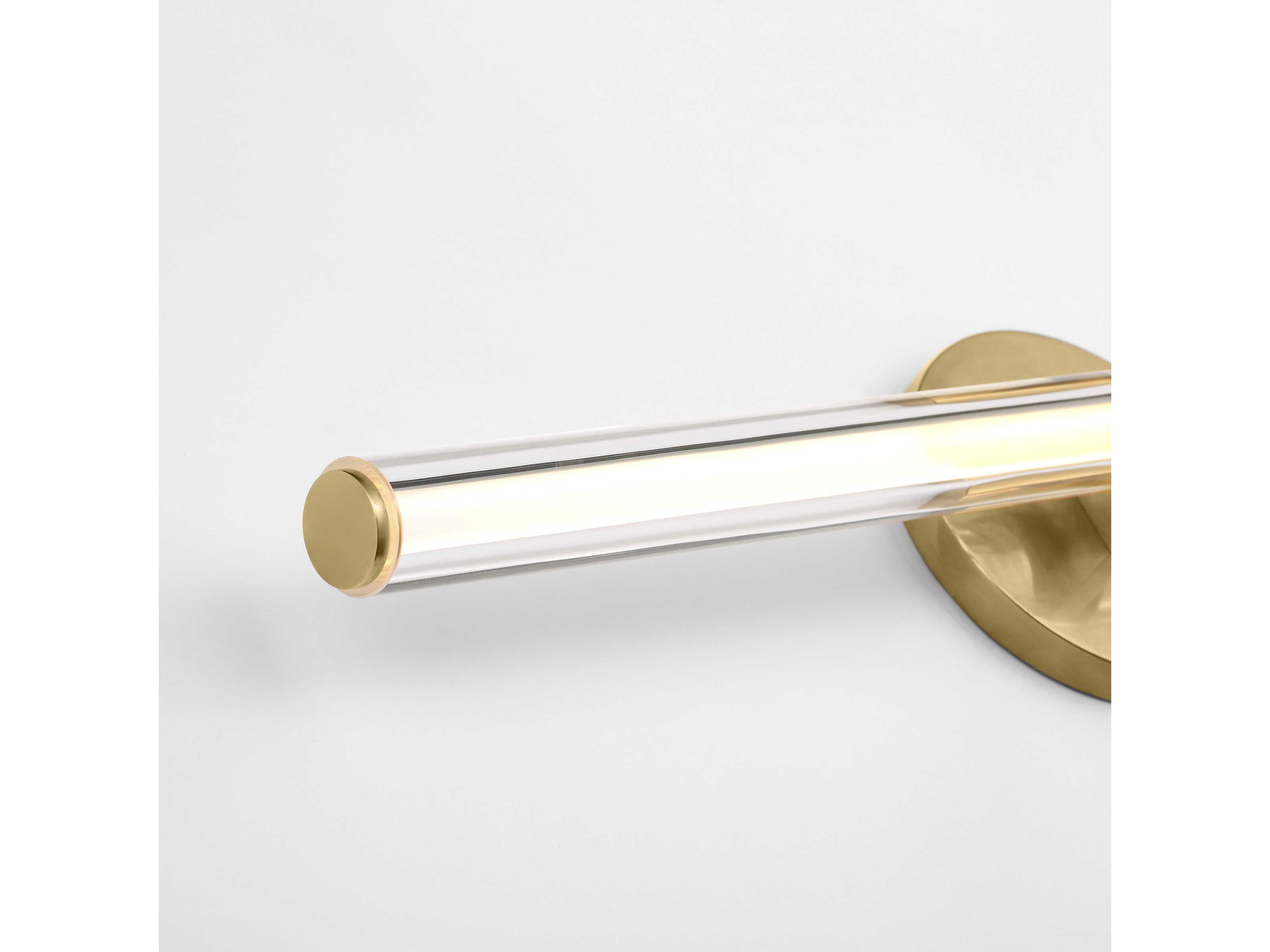 Visual Comfort Modern Reiya 1-Light Brass Vanity Light