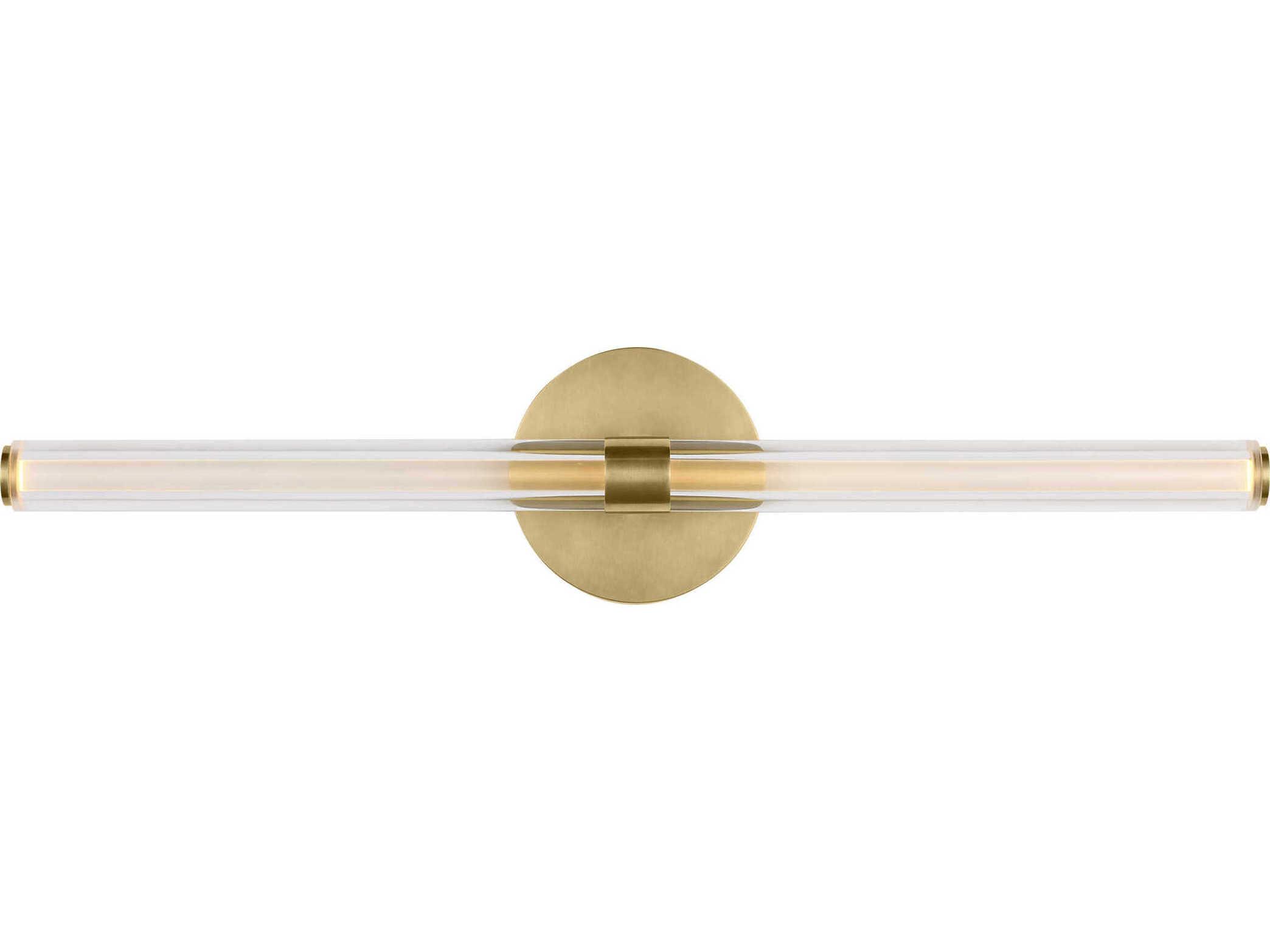 Visual Comfort Modern Reiya 1-Light Brass Vanity Light