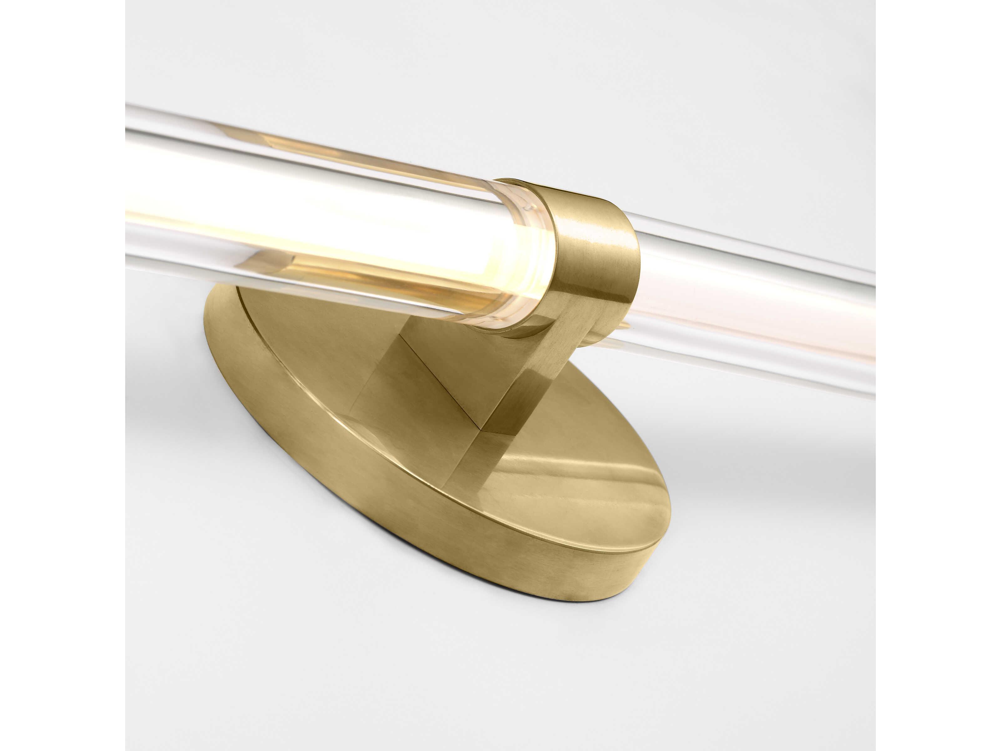 Visual Comfort Modern Reiya 1-Light Brass Vanity Light