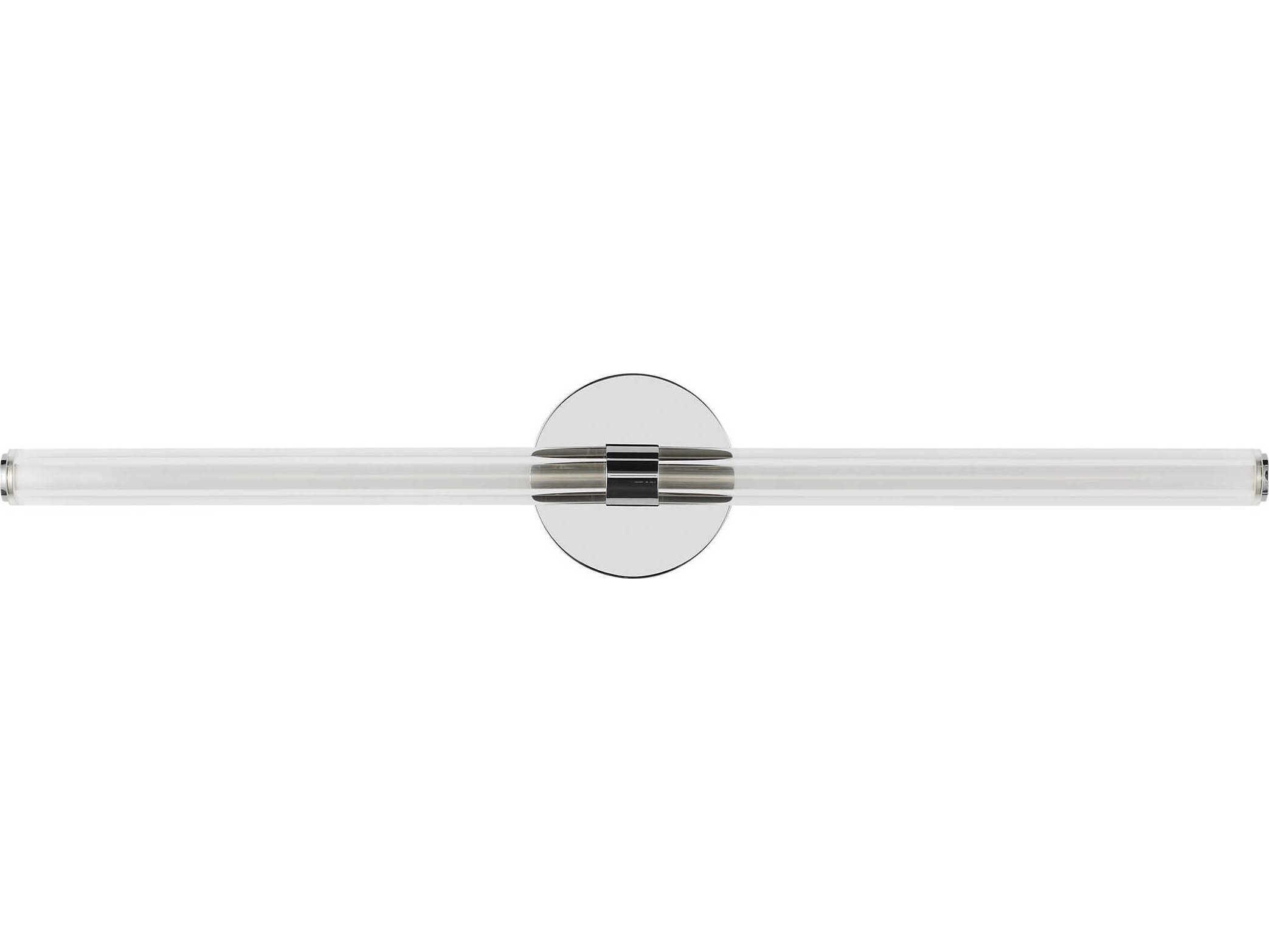 Visual Comfort Modern Reiya 1-Light Chrome Vanity Light