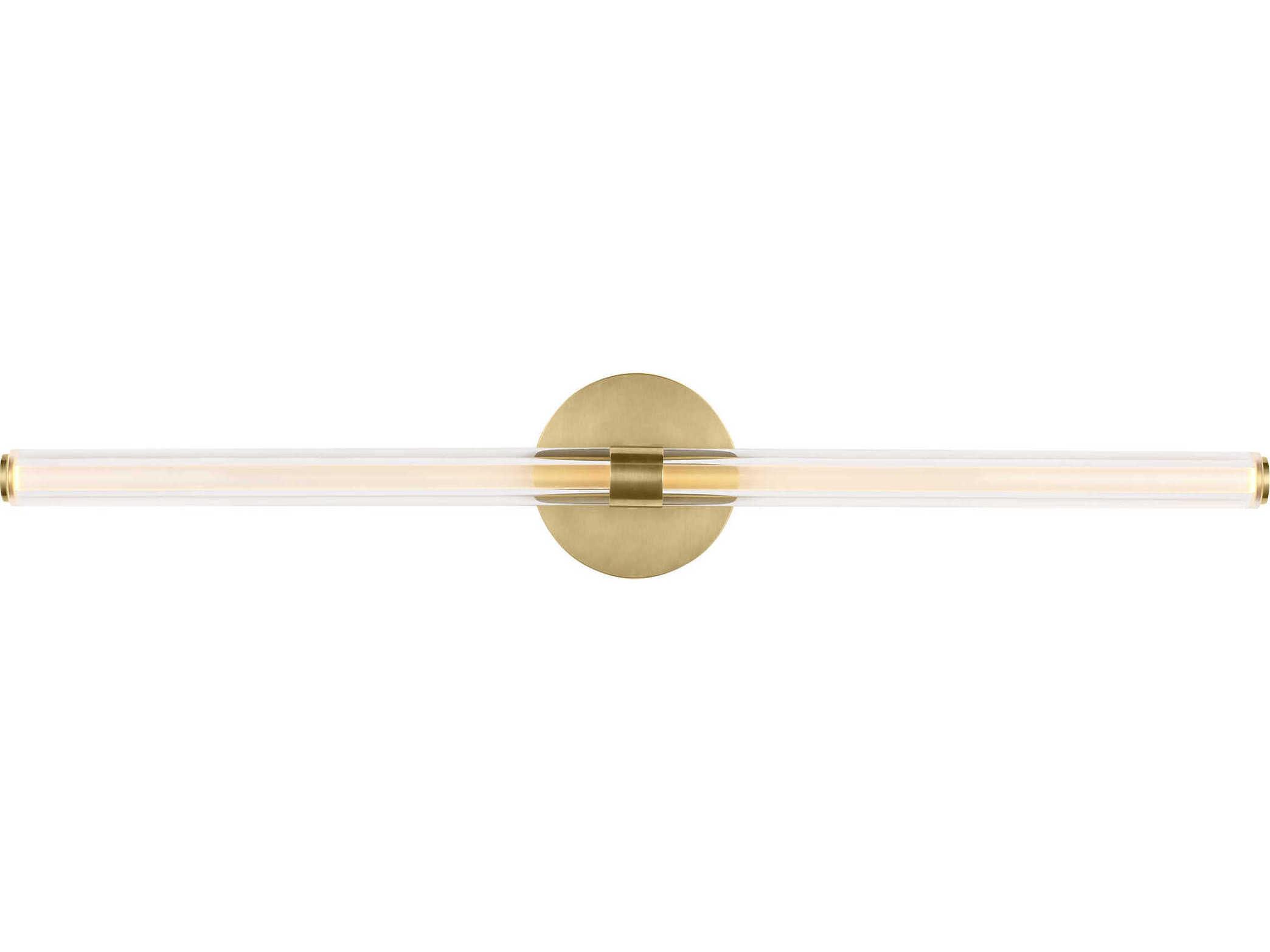 Visual Comfort Modern Reiya 1-Light Brass Vanity Light