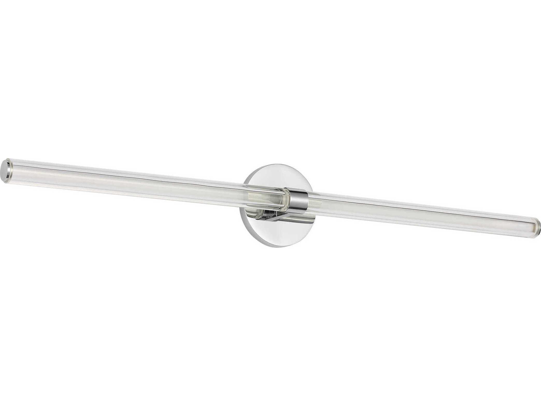 Visual Comfort Modern Reiya 1-Light Chrome Vanity Light
