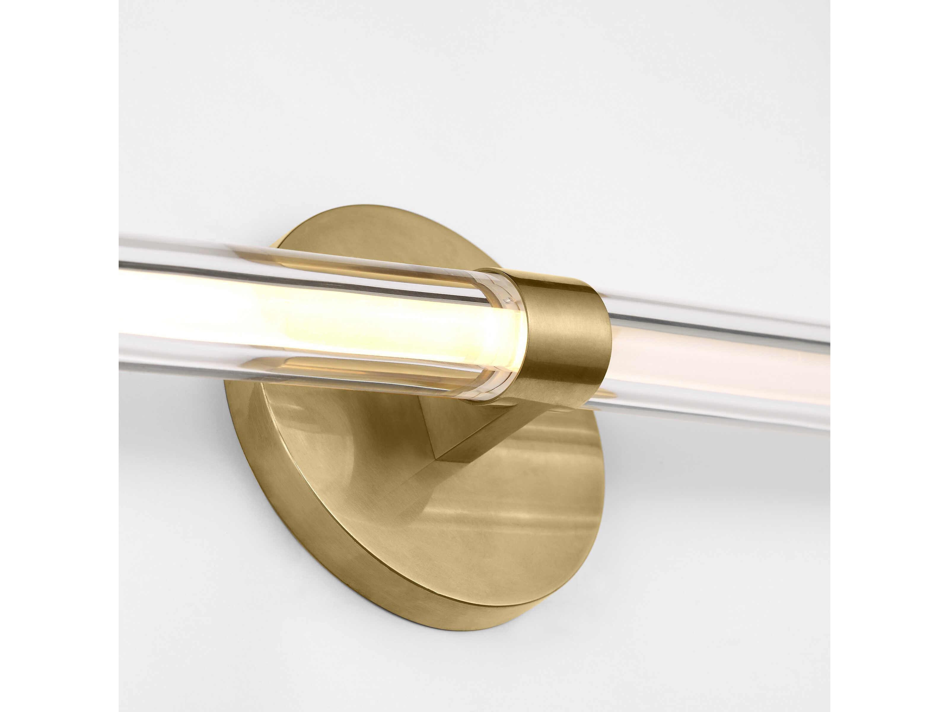 Visual Comfort Modern Reiya 1-Light Brass Vanity Light