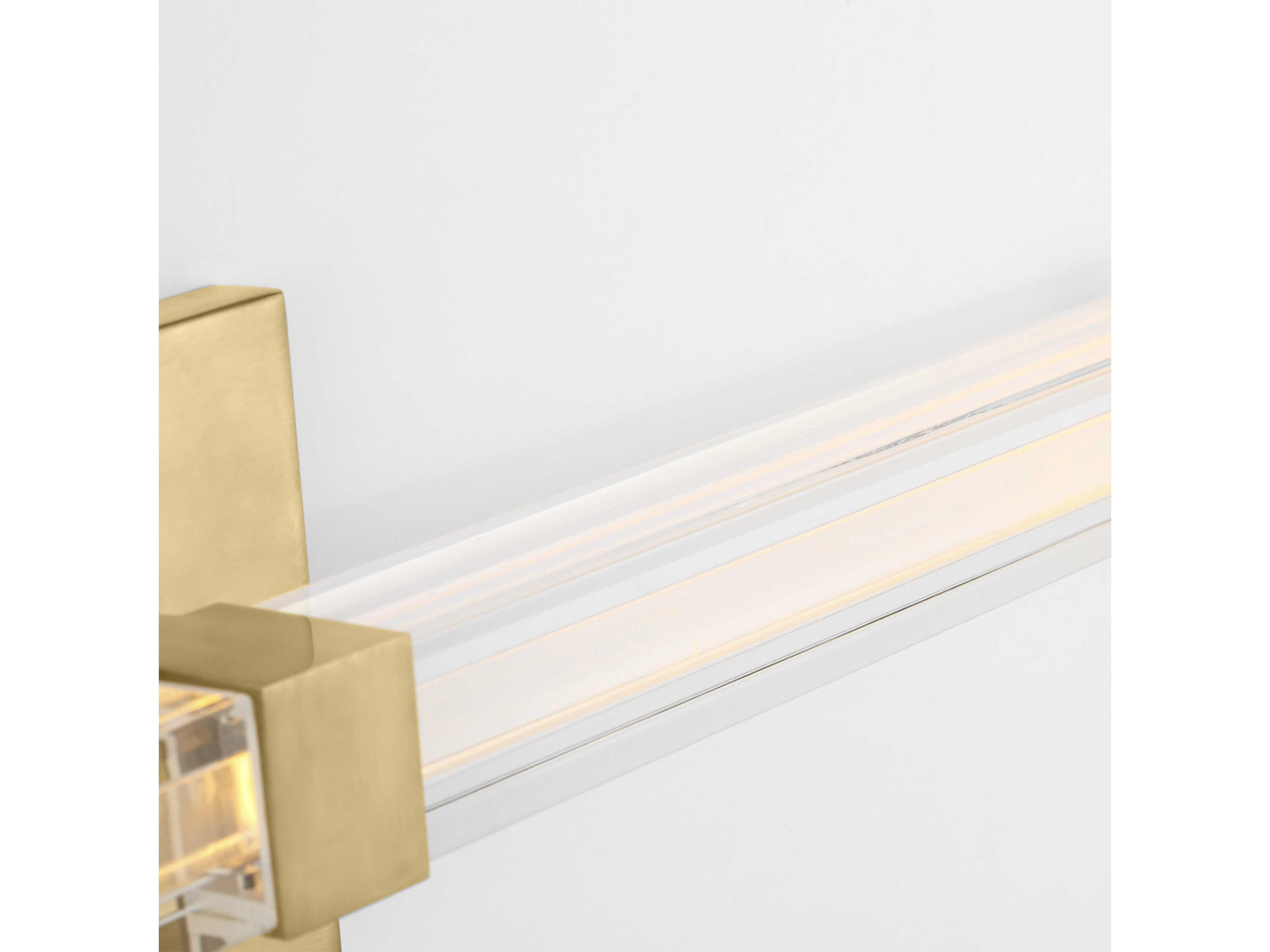 Visual Comfort Modern Reiya 1-Light Brass Vanity Light