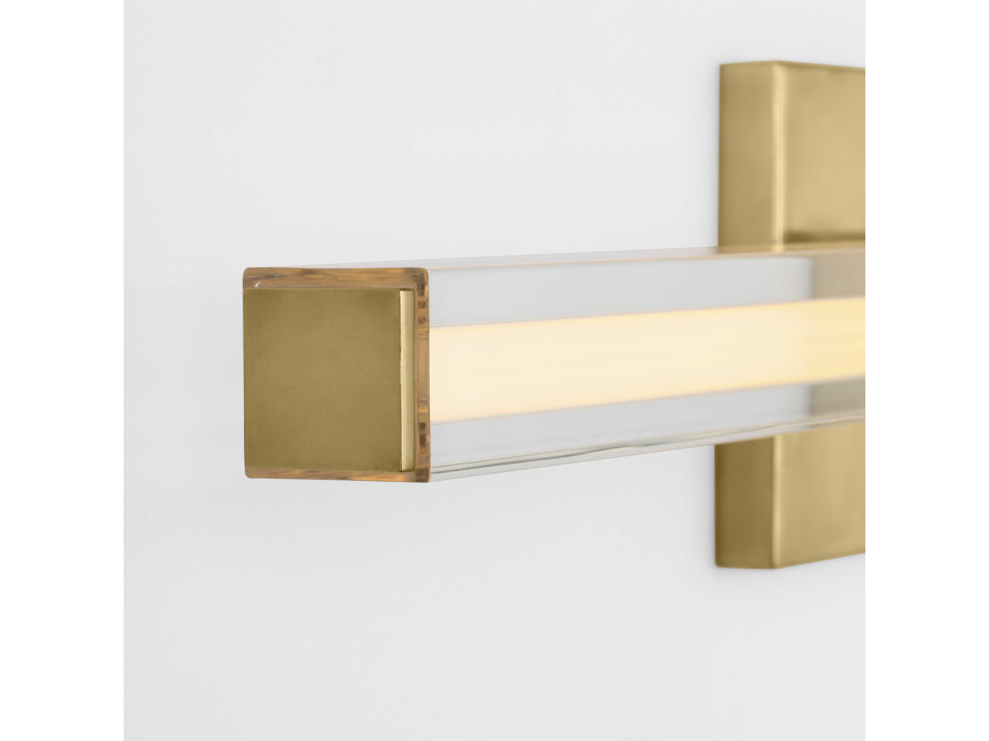 Visual Comfort Modern Reiya 1-Light Brass Vanity Light