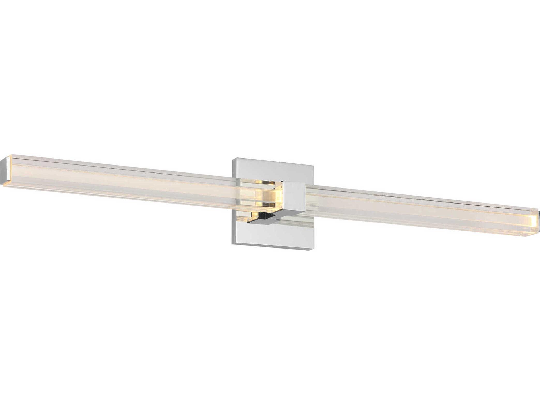 Visual Comfort Modern Reiya 1-Light Chrome Vanity Light