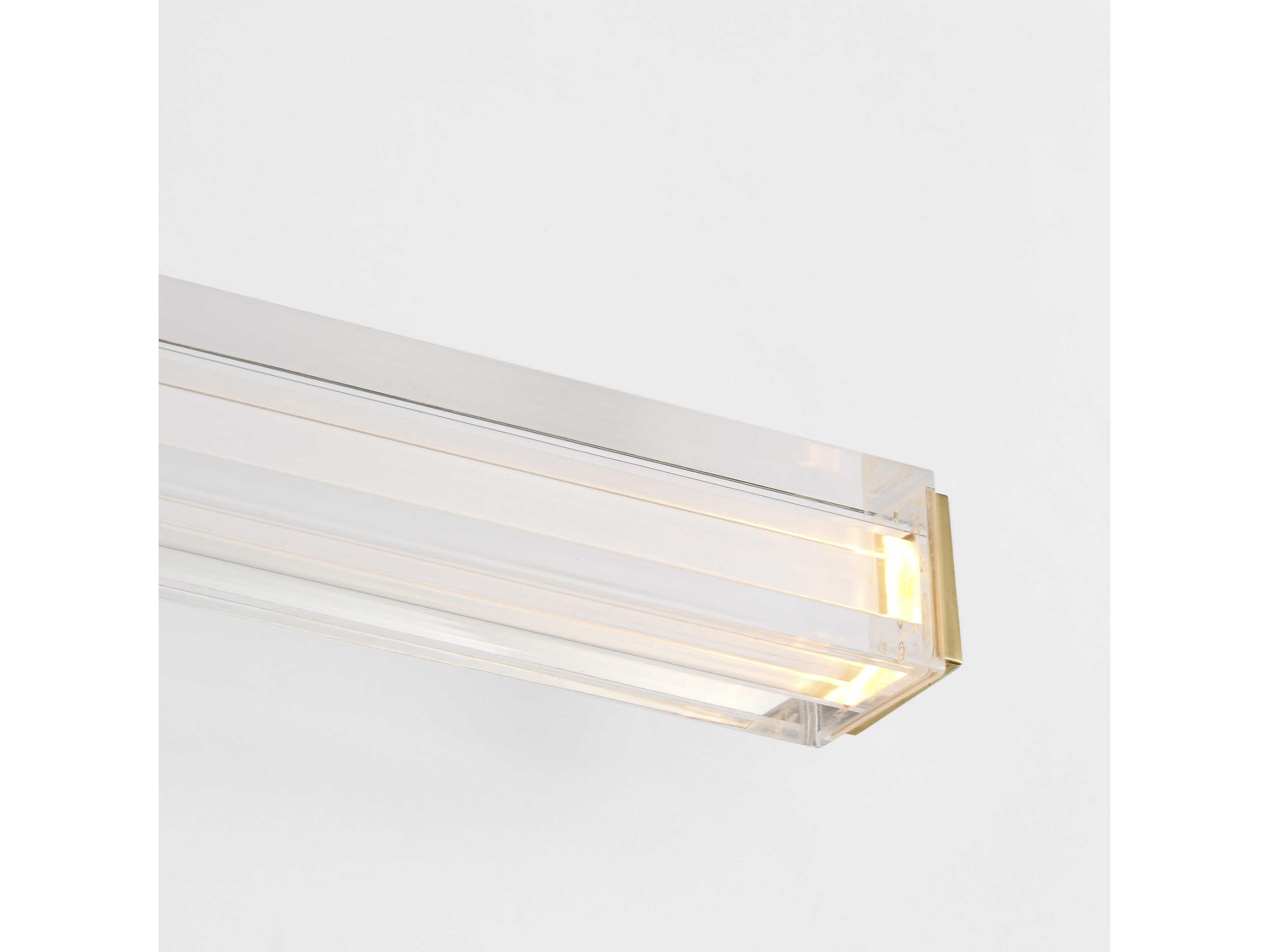Visual Comfort Modern Reiya 1-Light Brass Vanity Light