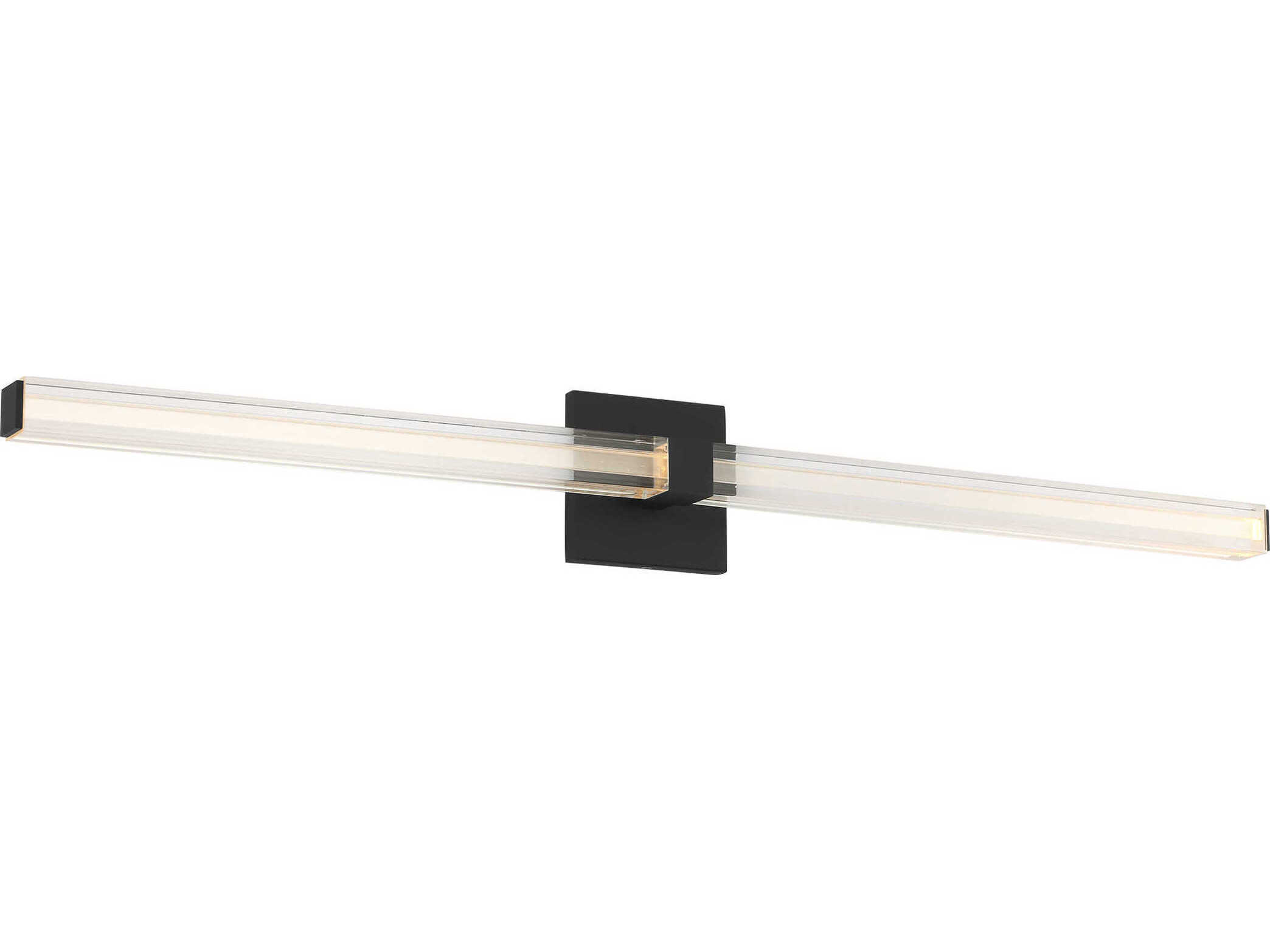 Visual Comfort Modern Reiya 1-Light Nightshade Black Vanity Light