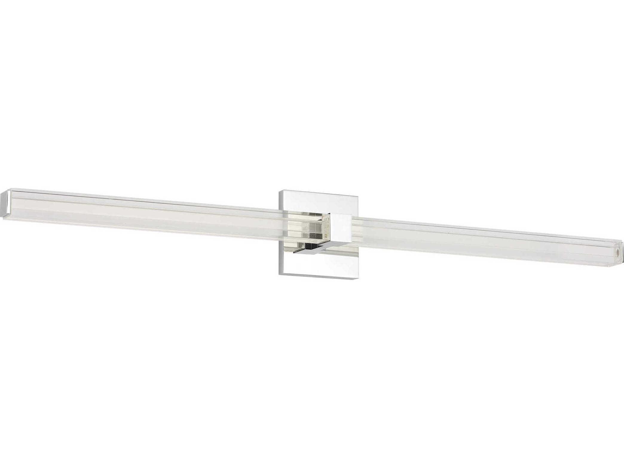 Visual Comfort Modern Reiya 1-Light Chrome Vanity Light
