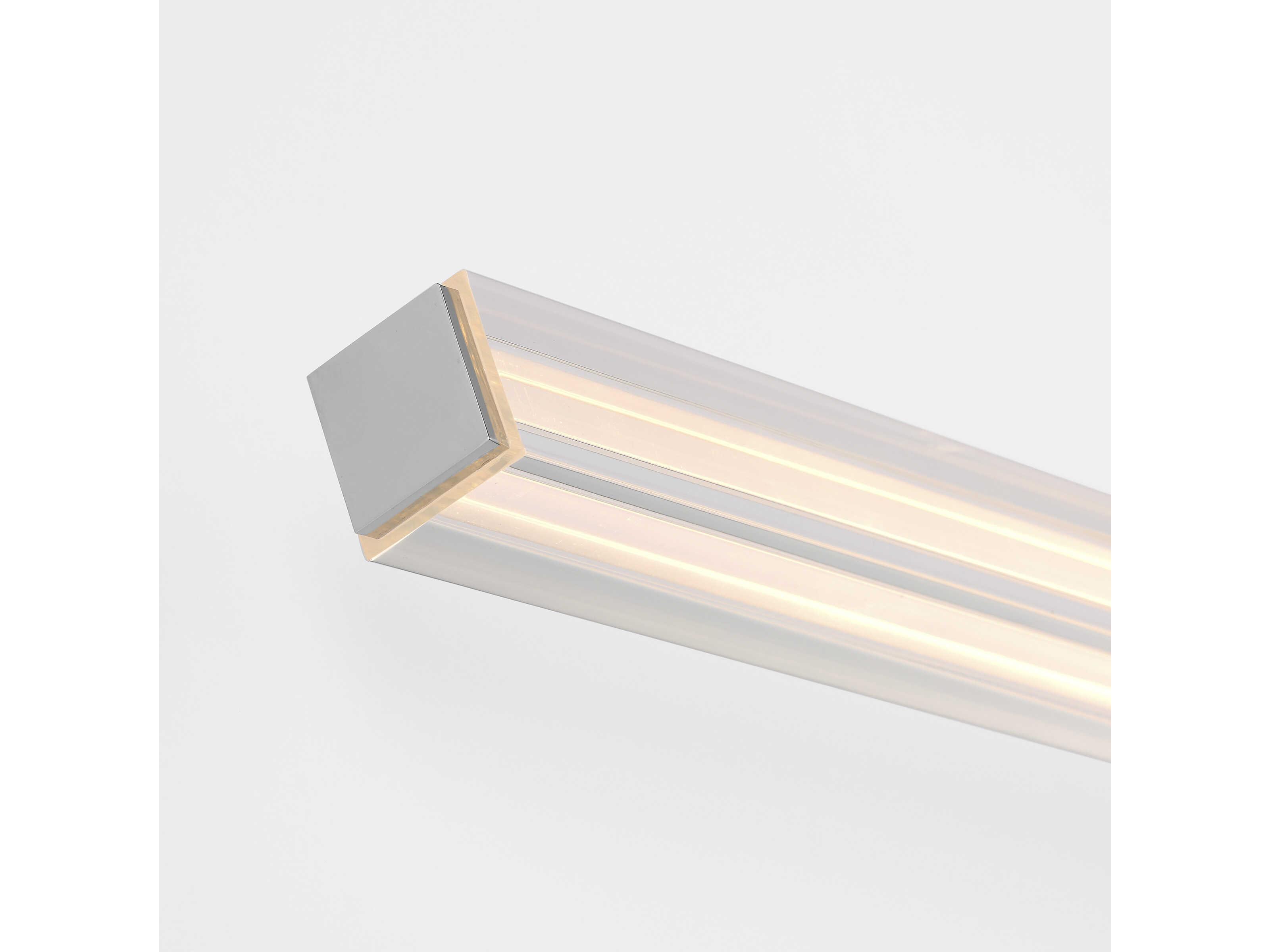 Visual Comfort Modern Reiya 1-Light Chrome Vanity Light