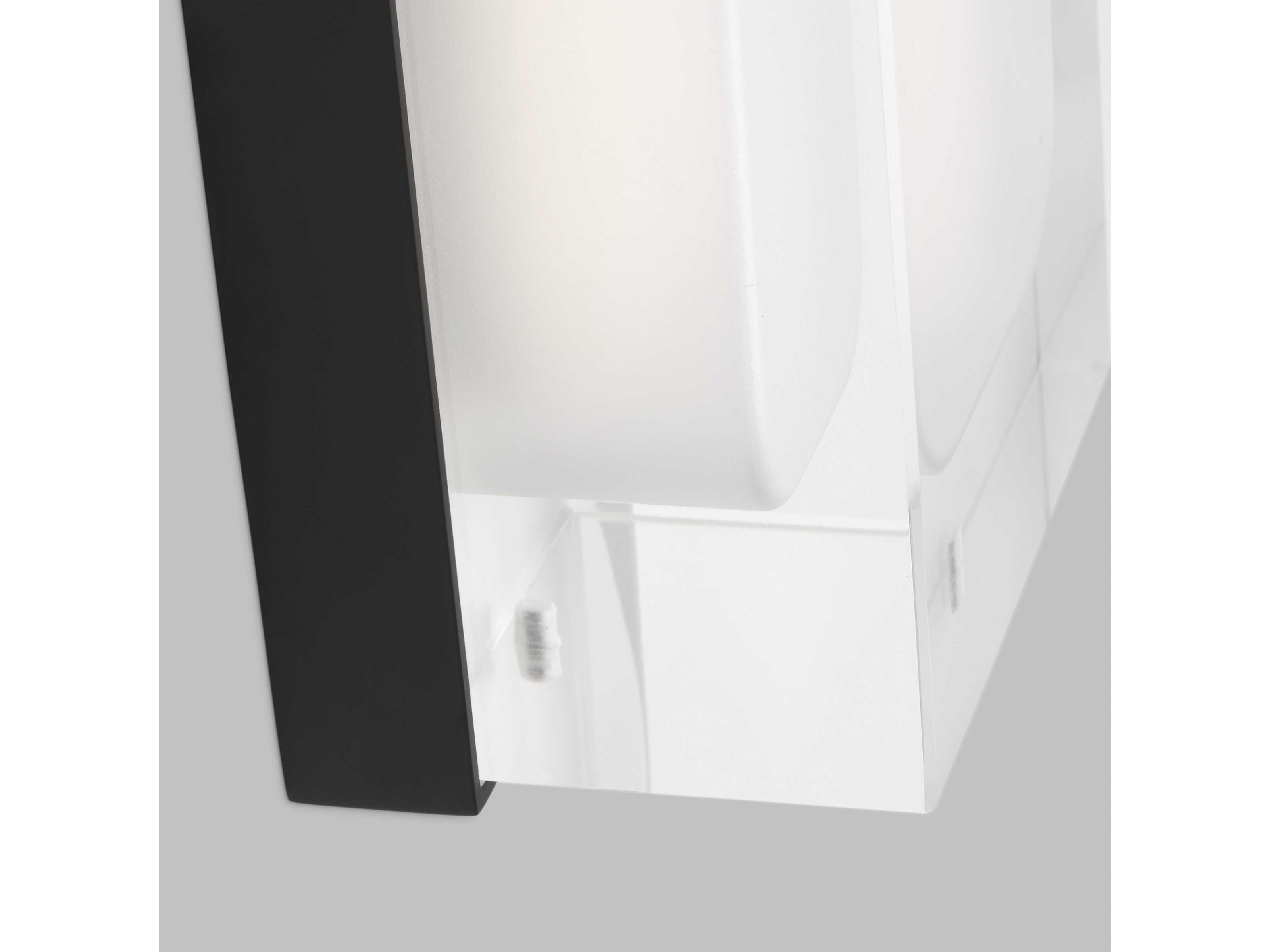 Visual Comfort Modern Milley 1-Light Nightshade Black Wall Sconce