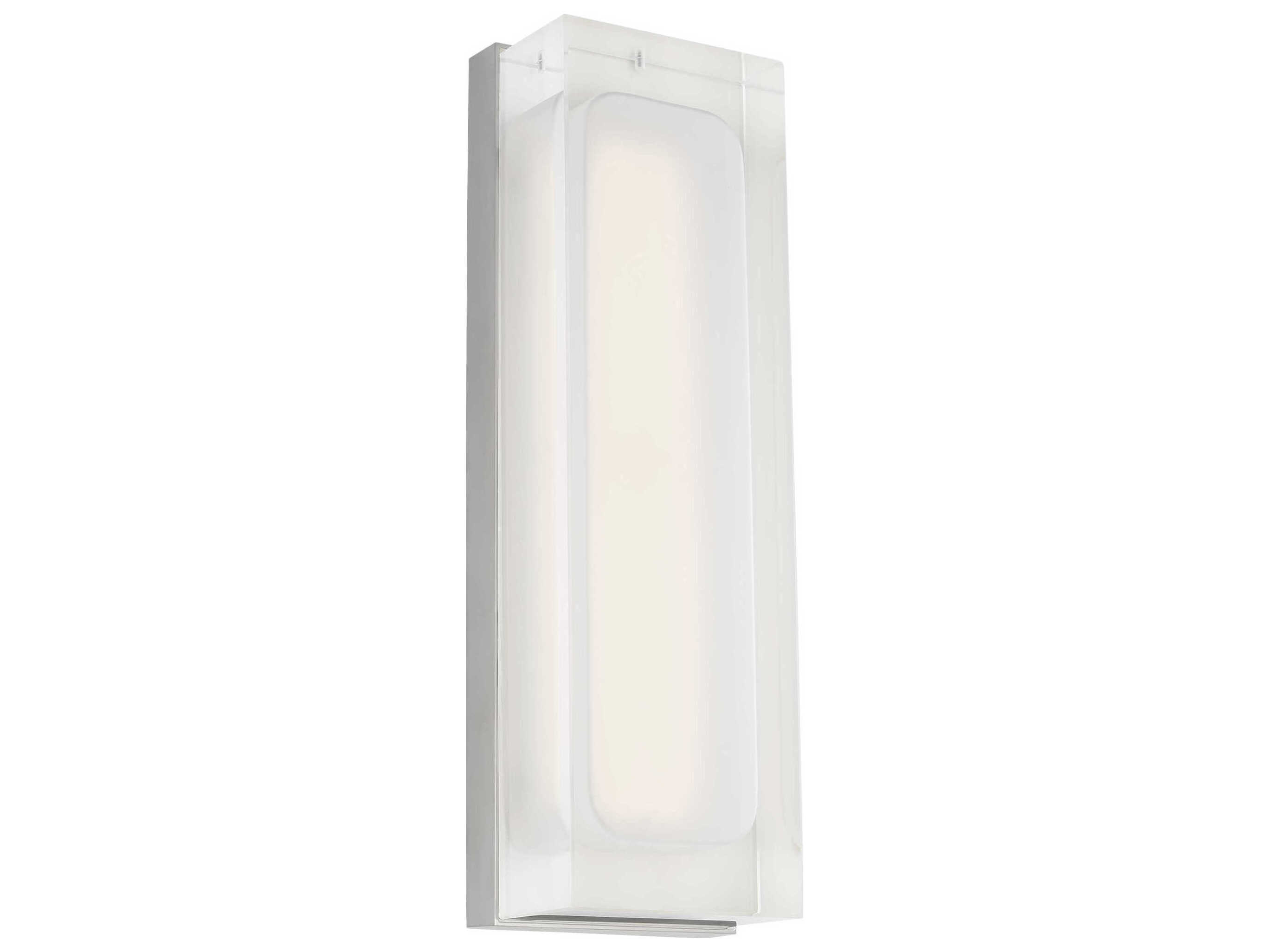 Visual Comfort Modern Milley 1-Light Polished Nickel Wall Sconce