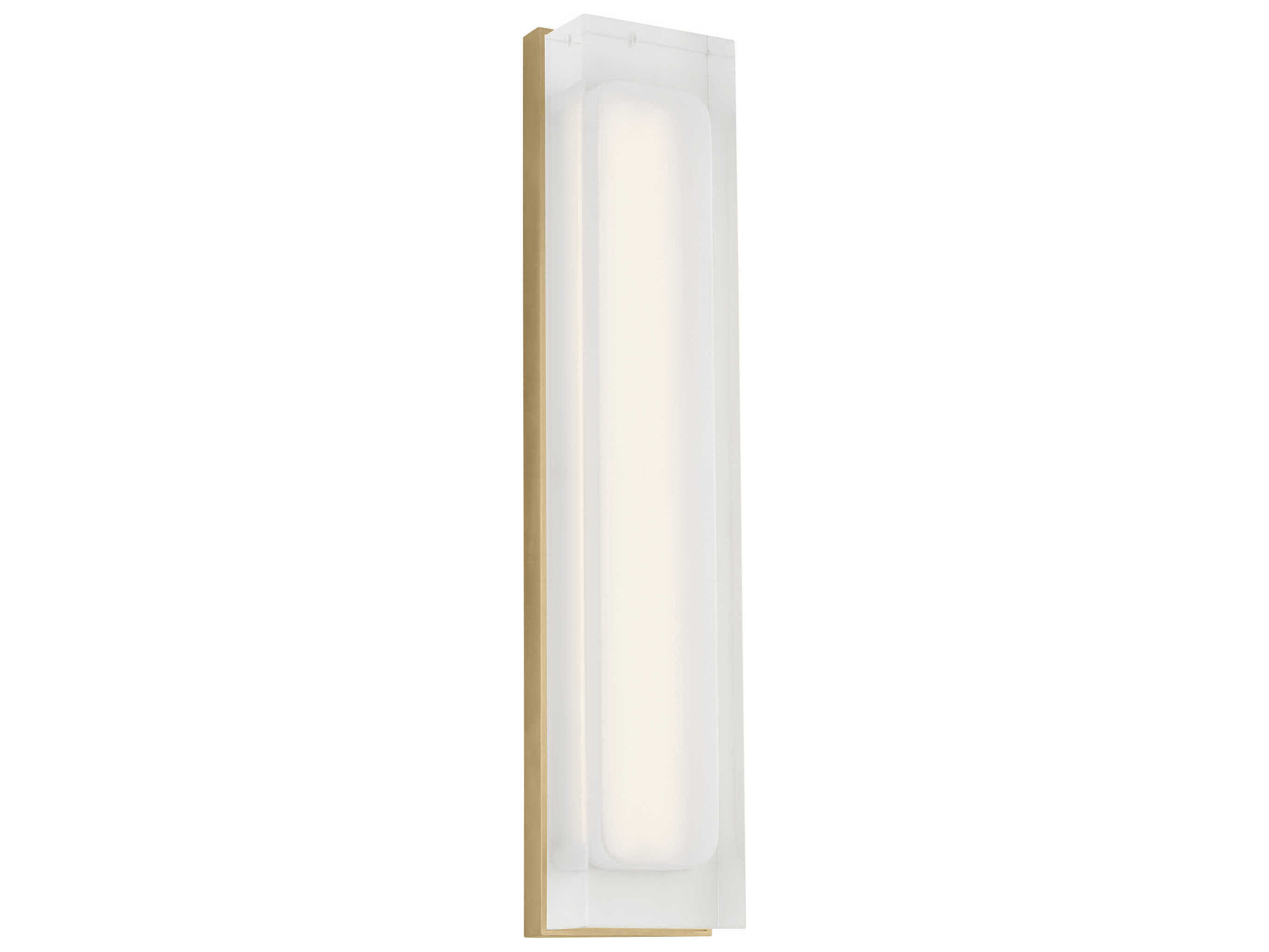 Visual Comfort Modern Milley 1-Light Natural Brass Wall Sconce
