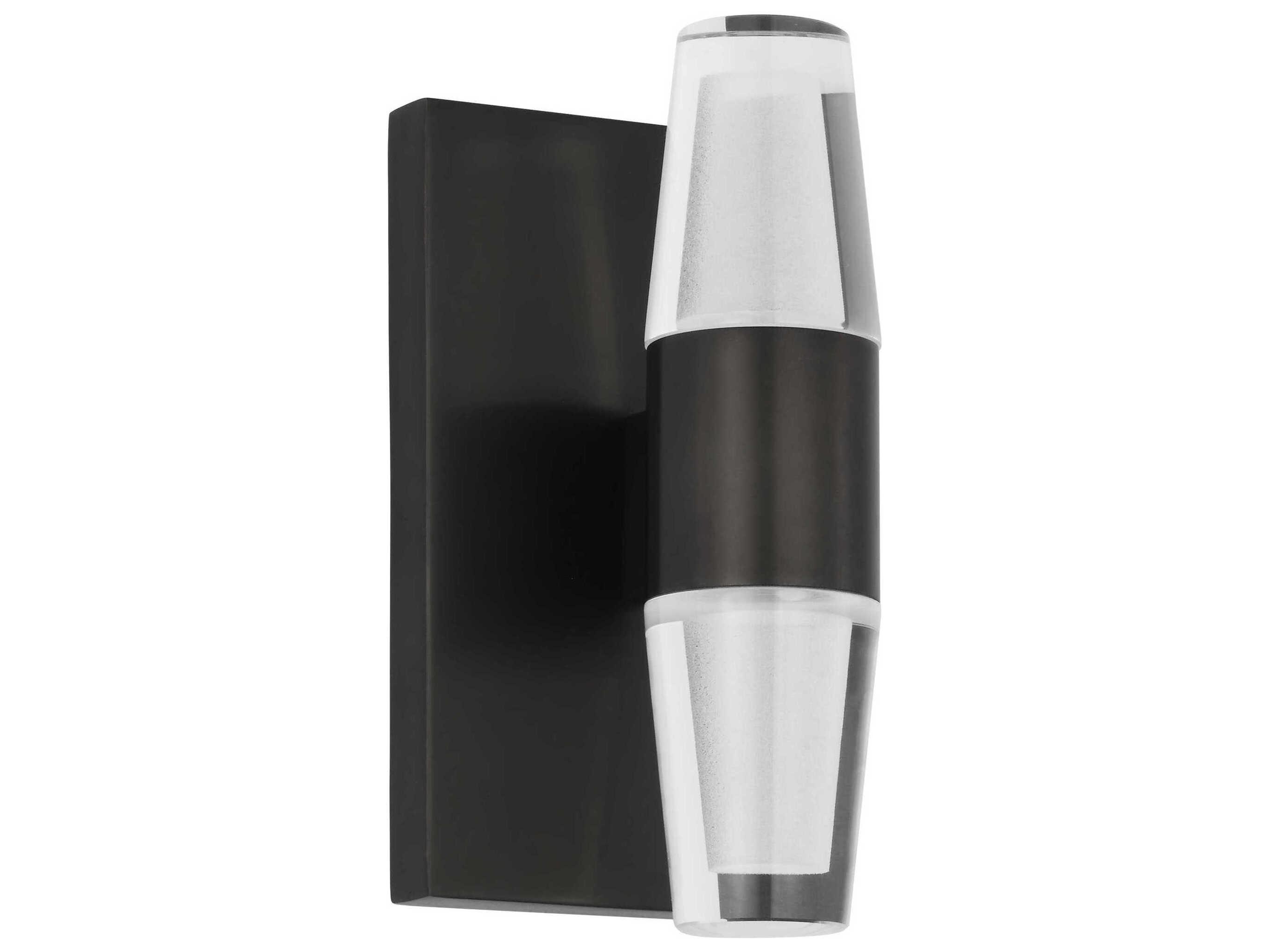 Visual Comfort Modern Lassell 2-Light Dark Bronze Wall Sconce