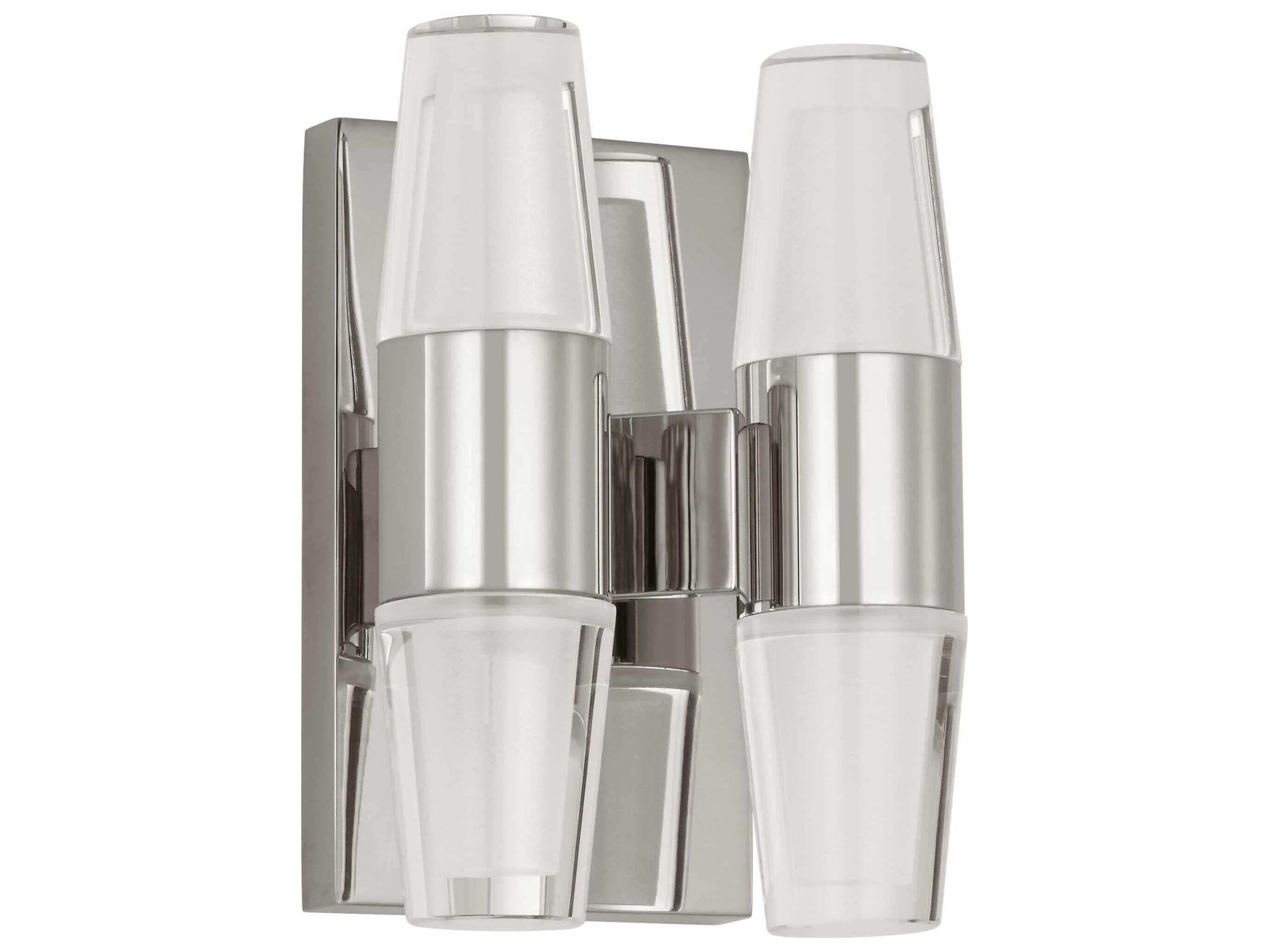 Visual Comfort Modern Lassell 4-Light Polished Nickel Wall Sconce