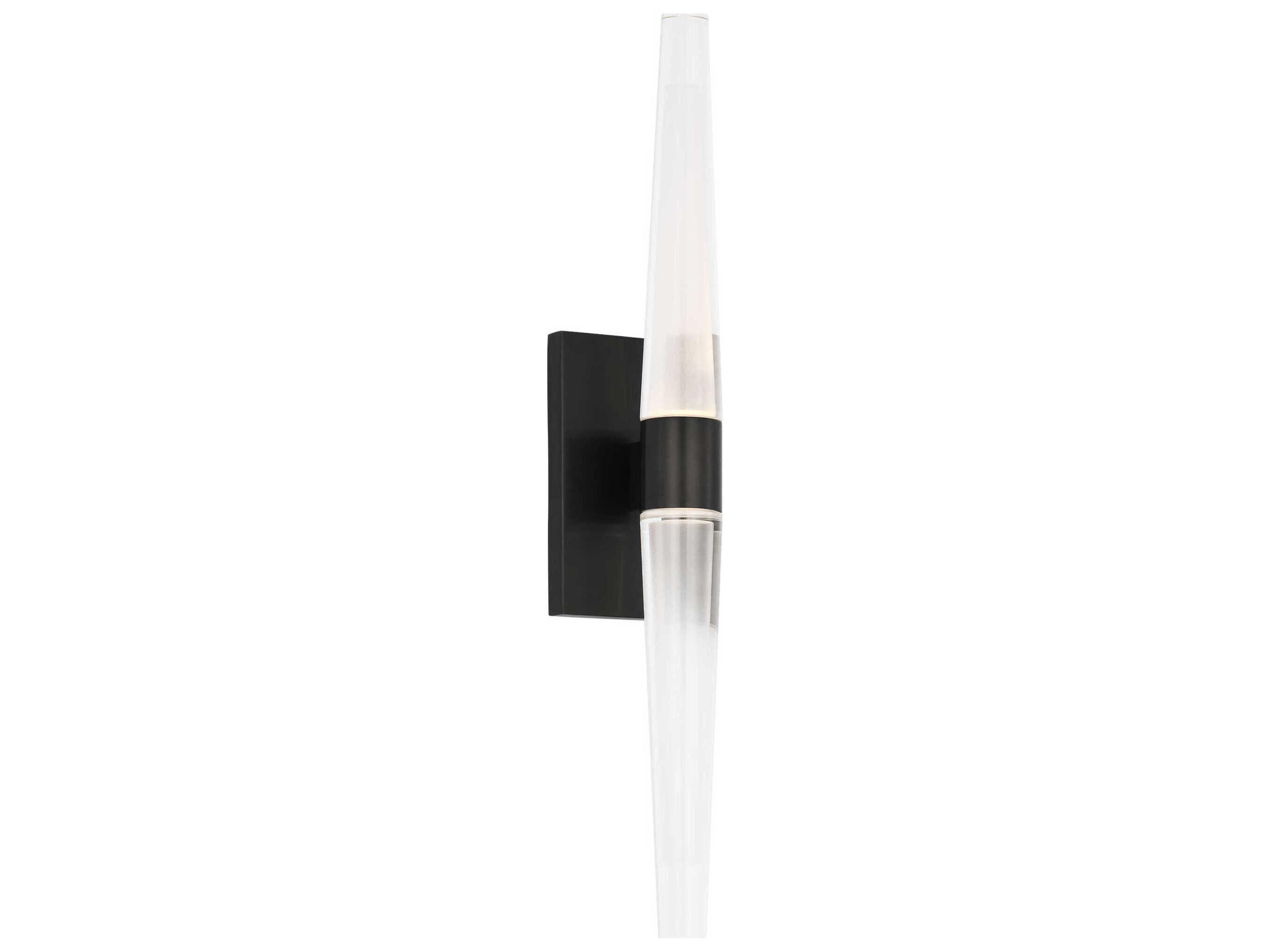 Visual Comfort Modern Lassell 2-Light Dark Bronze Wall Sconce