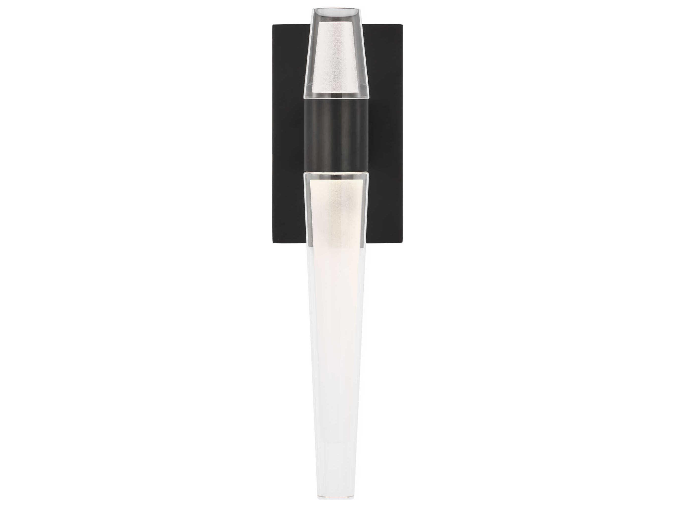 Visual Comfort Modern Lassell 2-Light Dark Bronze Wall Sconce