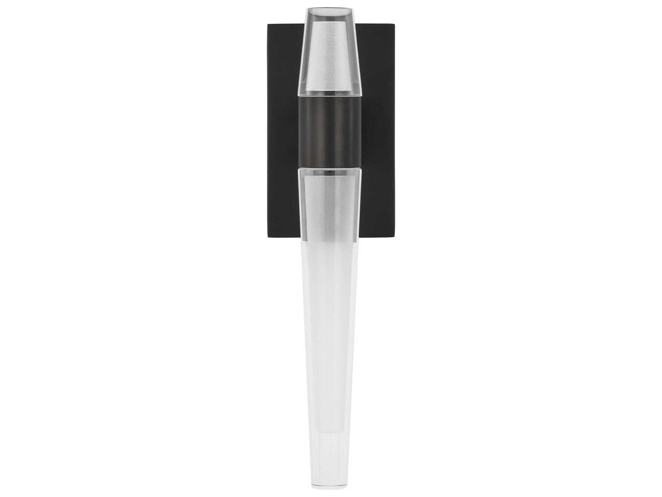 Visual Comfort Modern Lassell 2-Light Dark Bronze Wall Sconce