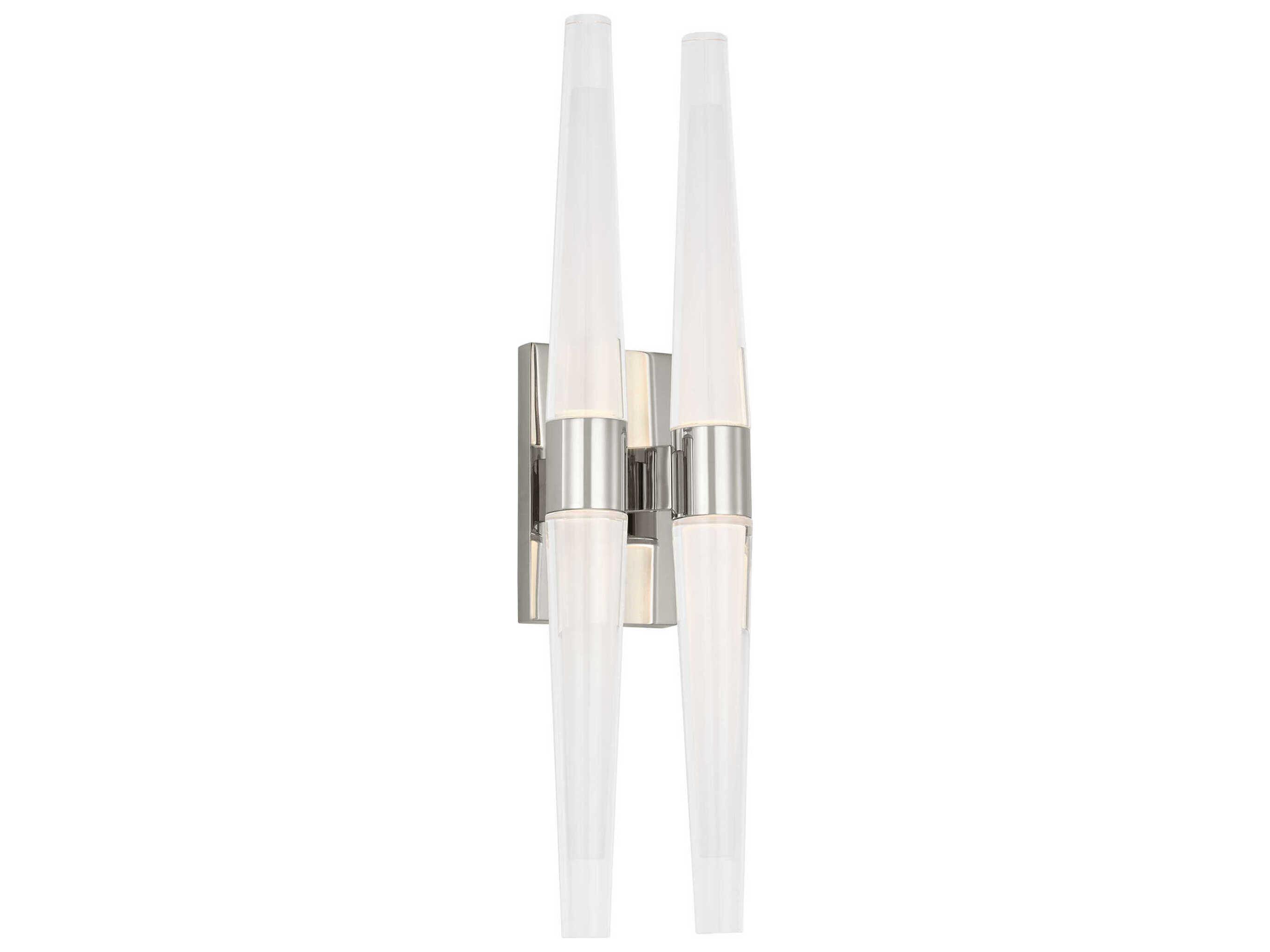 Visual Comfort Modern Lassell 4-Light Polished Nickel Wall Sconce