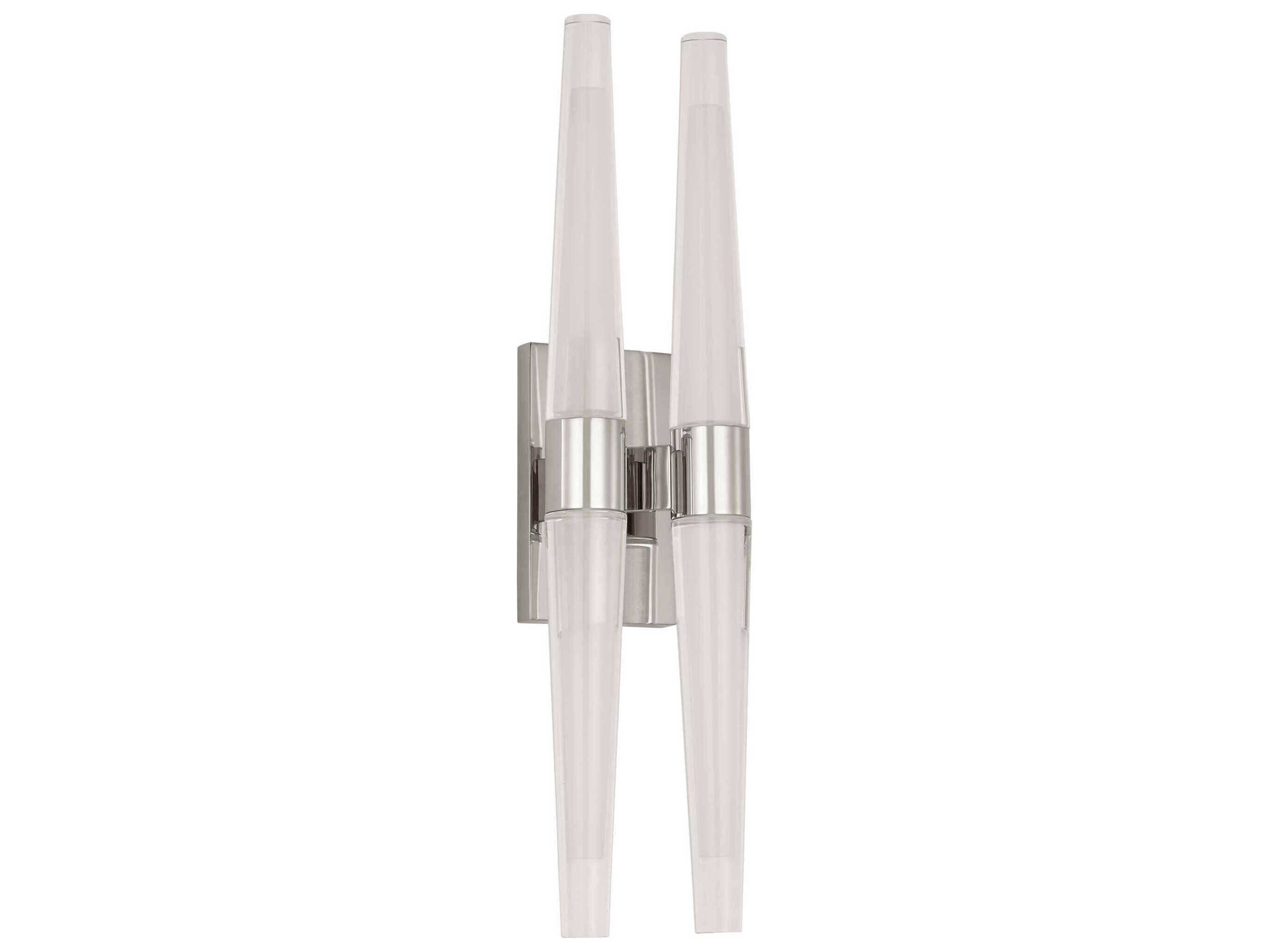 Visual Comfort Modern Lassell 4-Light Polished Nickel Wall Sconce